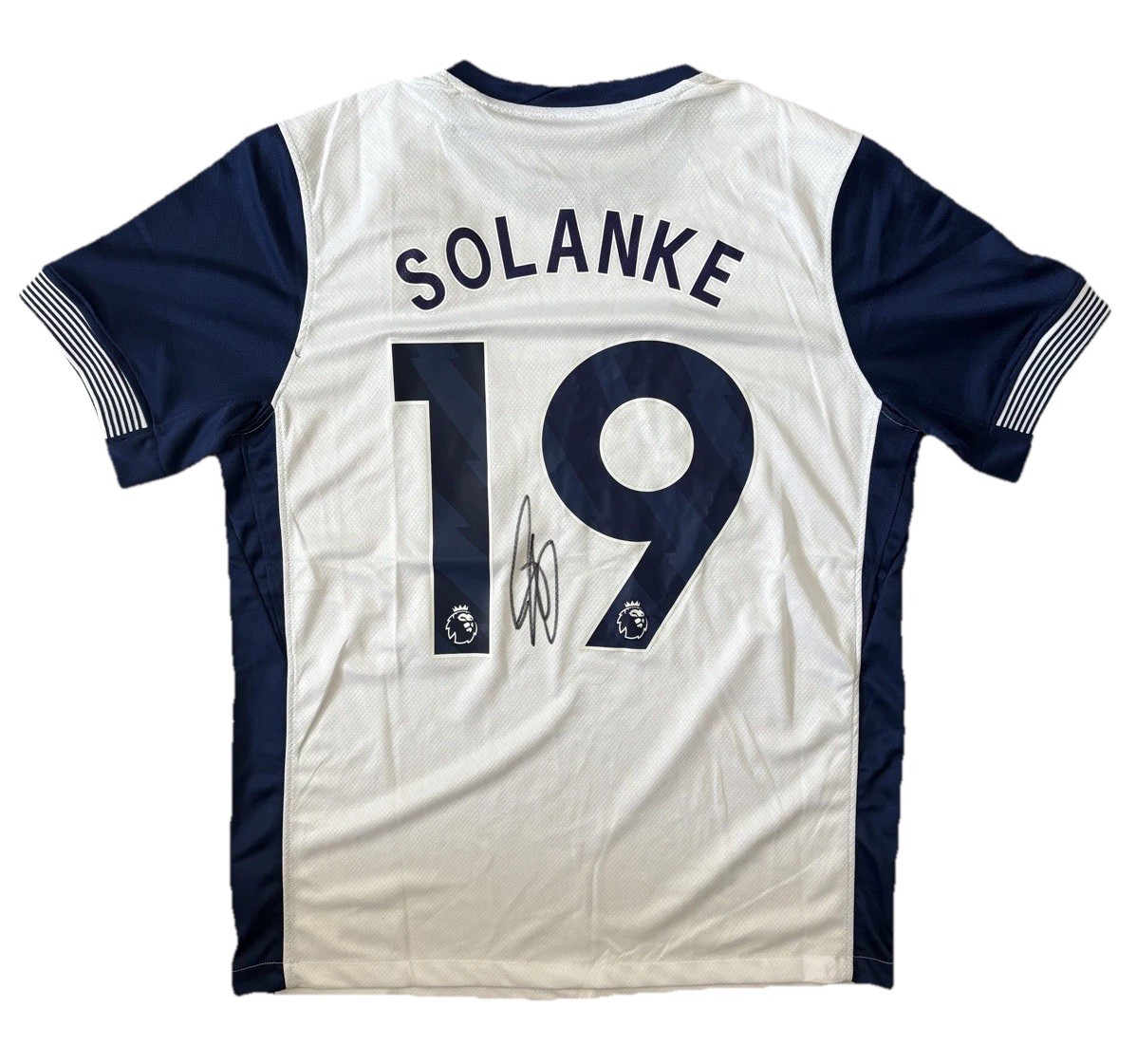 DOMINIK SOLANKE Hand Signed Tottenham 2024/25 HOME jersey England RARE*COA for sale on Ebay