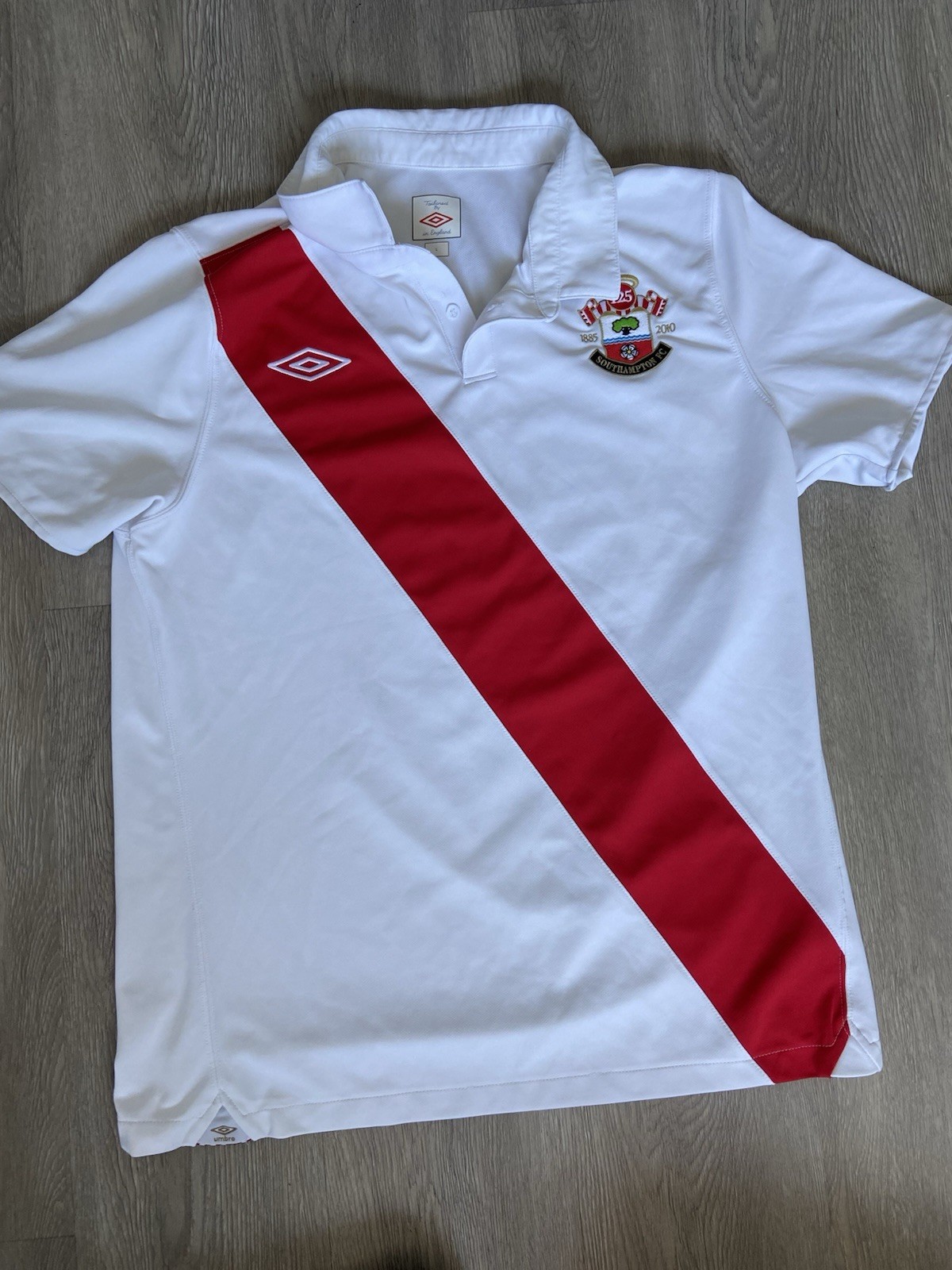 2010/2011 Southampton Home Football Shirt Men’s L 125 Years Anniversary Umbro for sale on Ebay