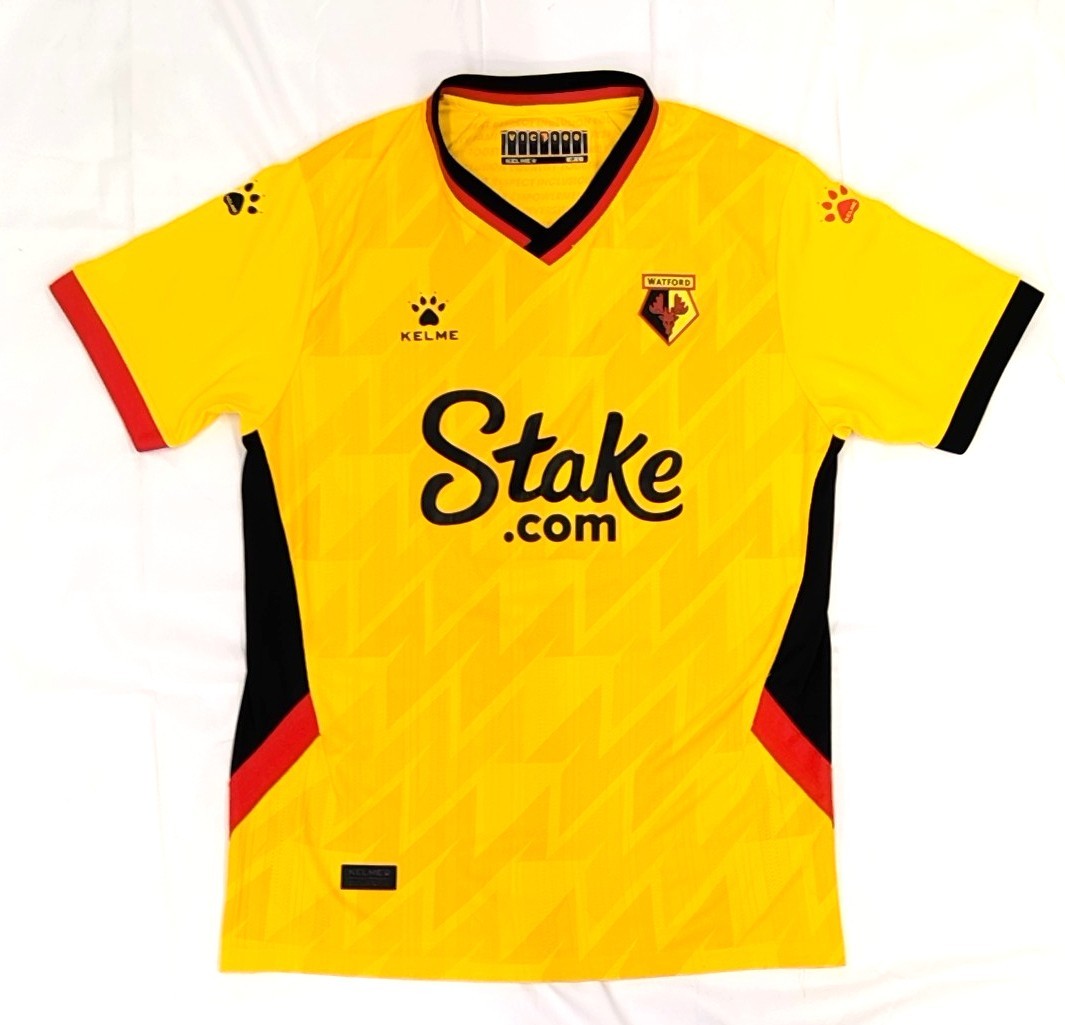 yellow Watford football shirt size L - CG B03 for sale on Ebay