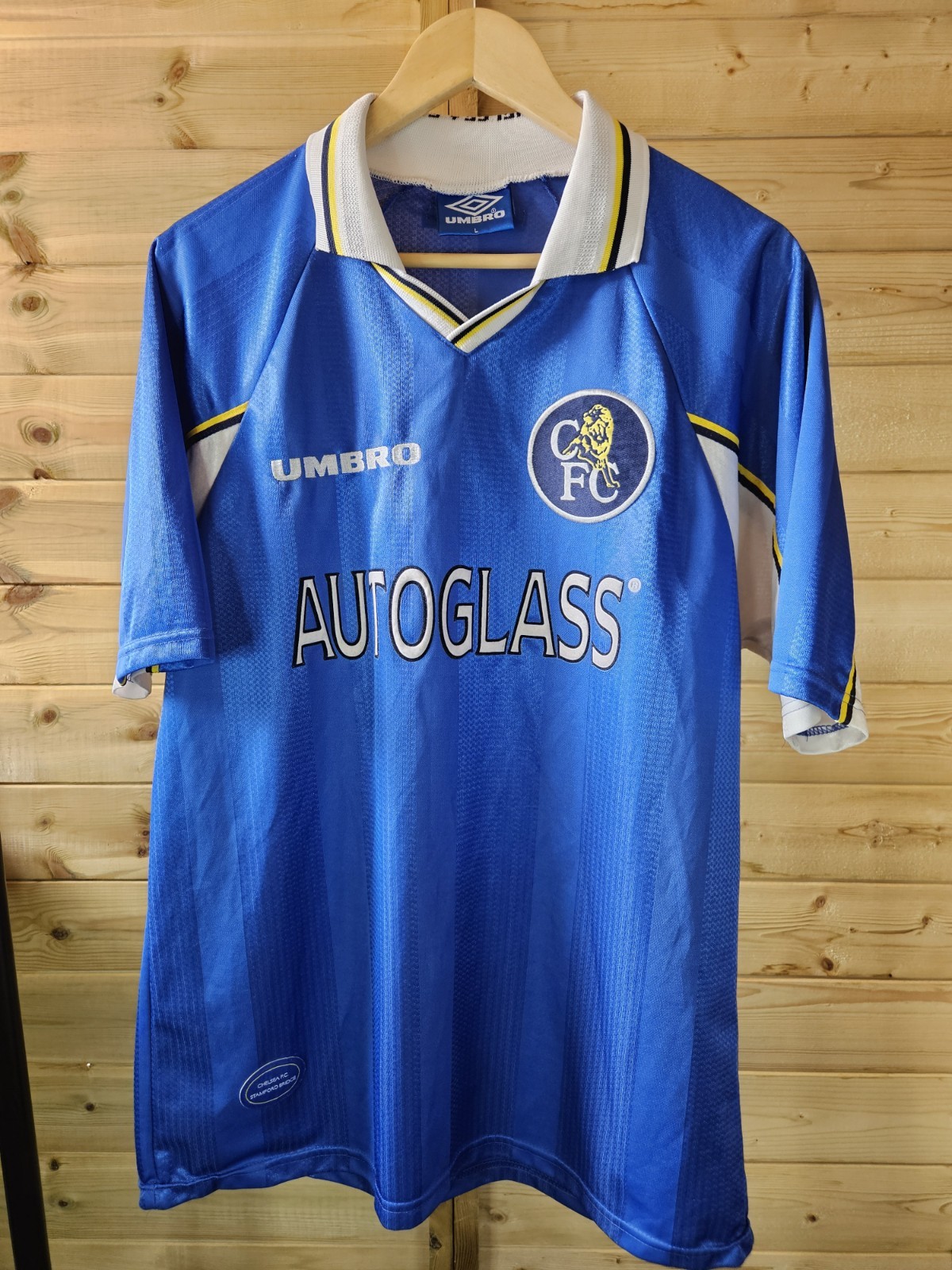 Rare Original Chelsea 1997/1999 Home Shirt LARGE UMBRO VGC for sale on Ebay