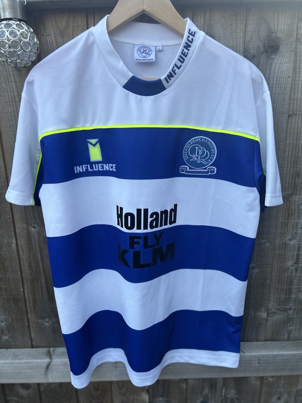 Official Retro Queen’s Park Rangers 1989 Football Shirt Influence Size L for sale on Ebay