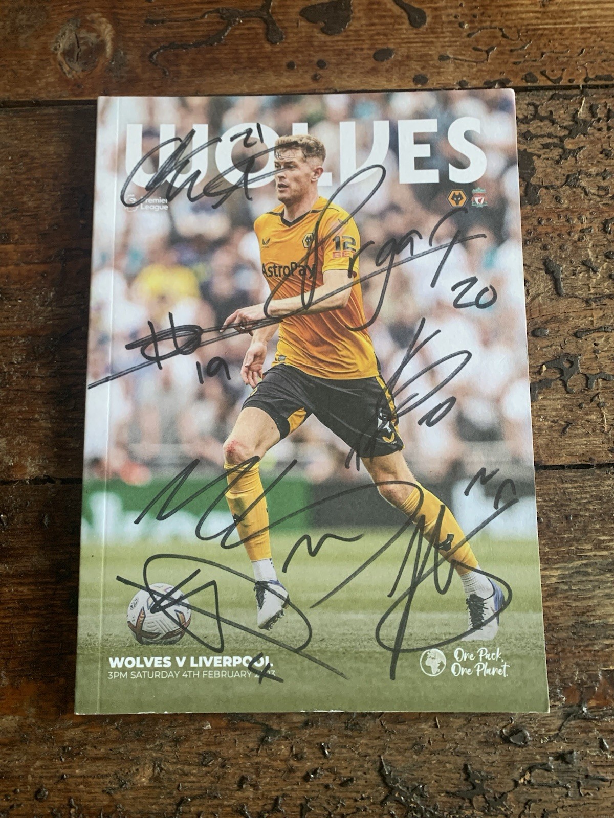 Diogo Jota Autograph Wolves V Liverpool 2023 Multi Signed Programme Autographs for sale on Ebay