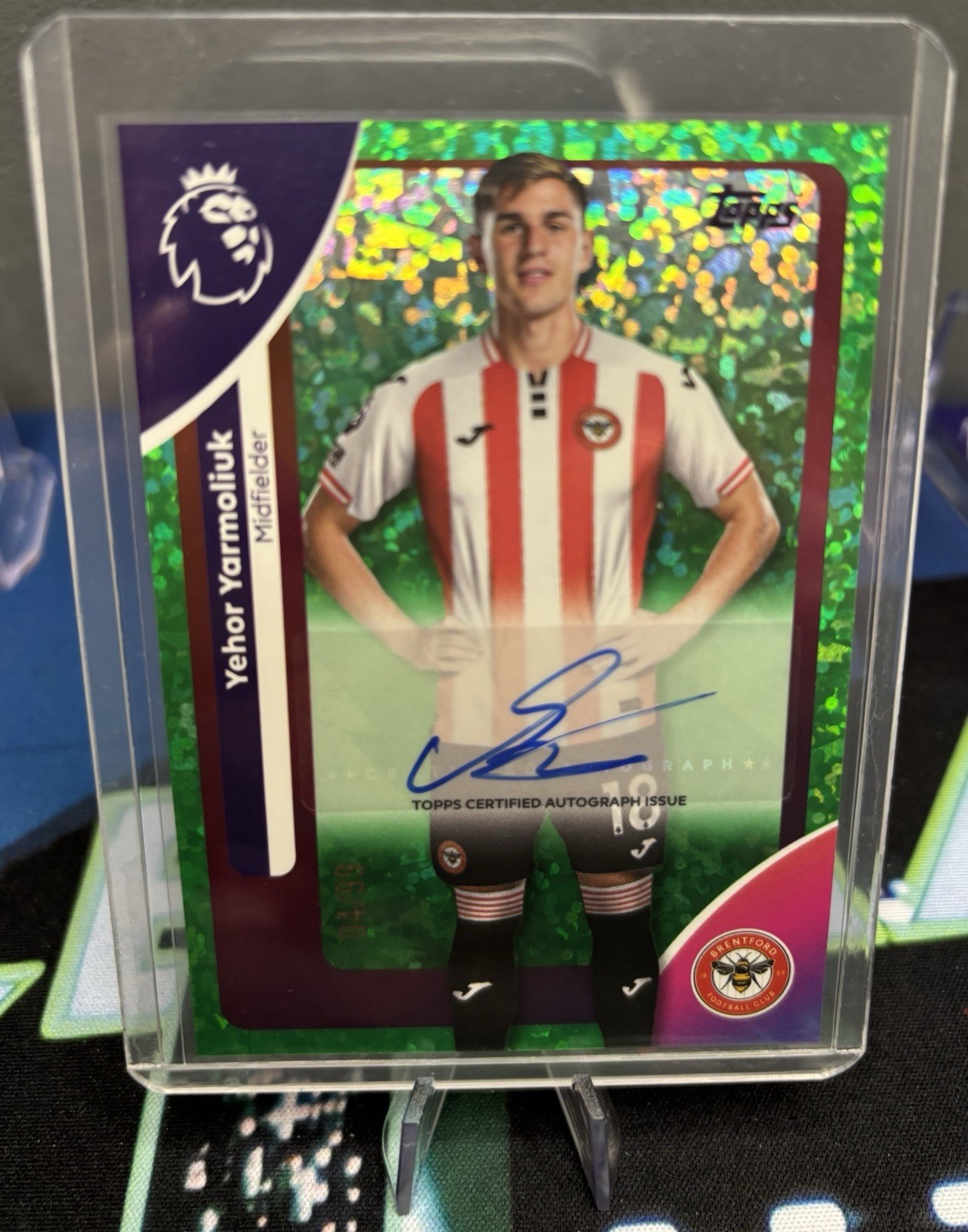 Yehor Yarmoliuk Auto /99 Parallel Topps Premier League 2025 2026 Brentford AC-YY for sale on Ebay