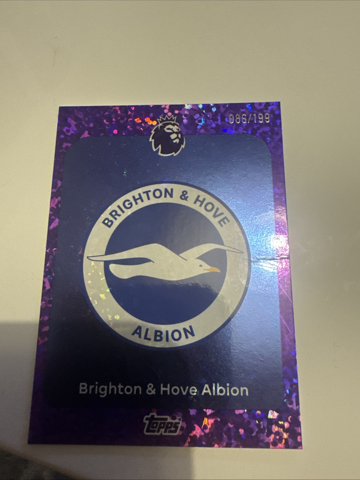 Brighton 86/199 Badge - Topps Premier League Premium Trading Cards for sale on Ebay