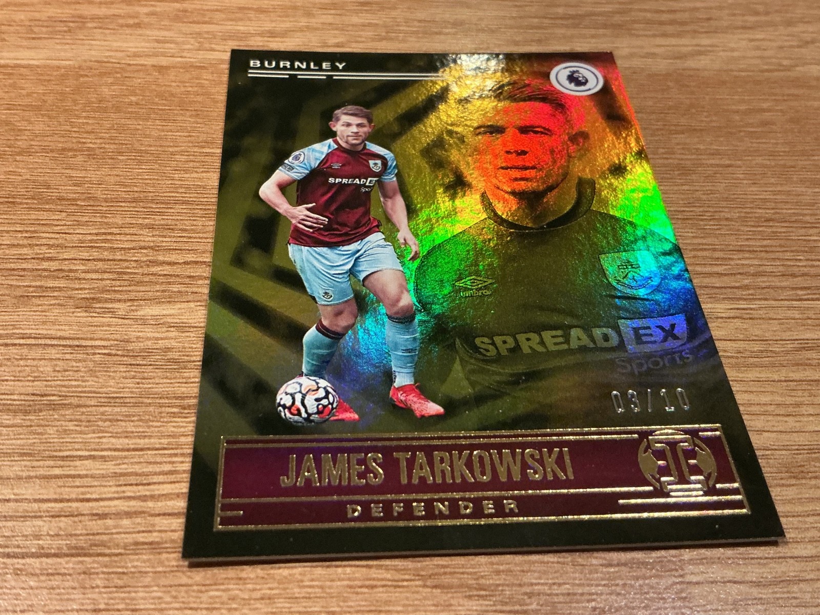 BURNLEY JAMES TARKOWSKI 3/10 CARD for sale on Ebay
