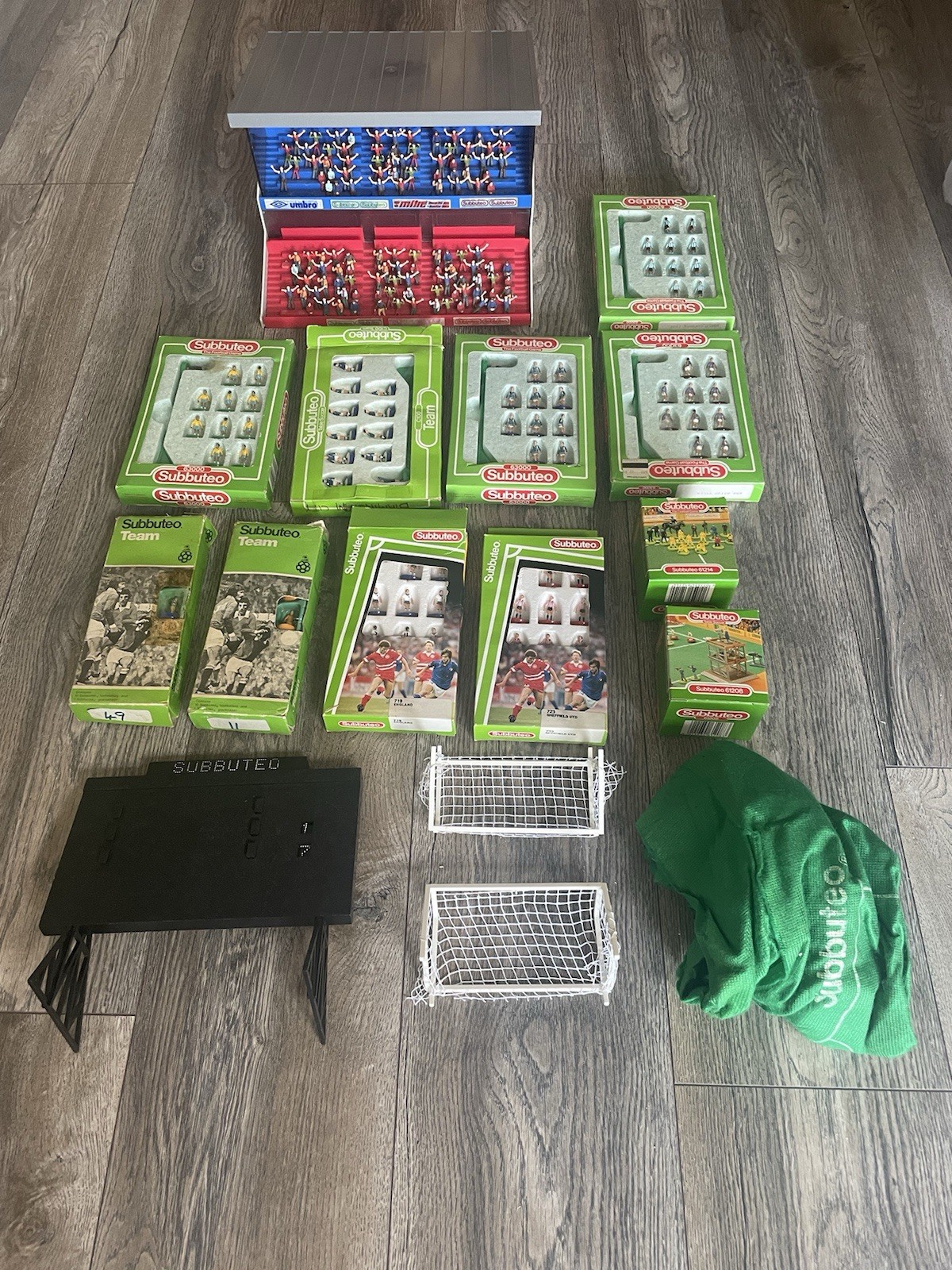 Subbuteo Job Lot. Inc. Pitch Goals Grand Stand 9 Teams Police/stewards Tv Crew for sale on Ebay