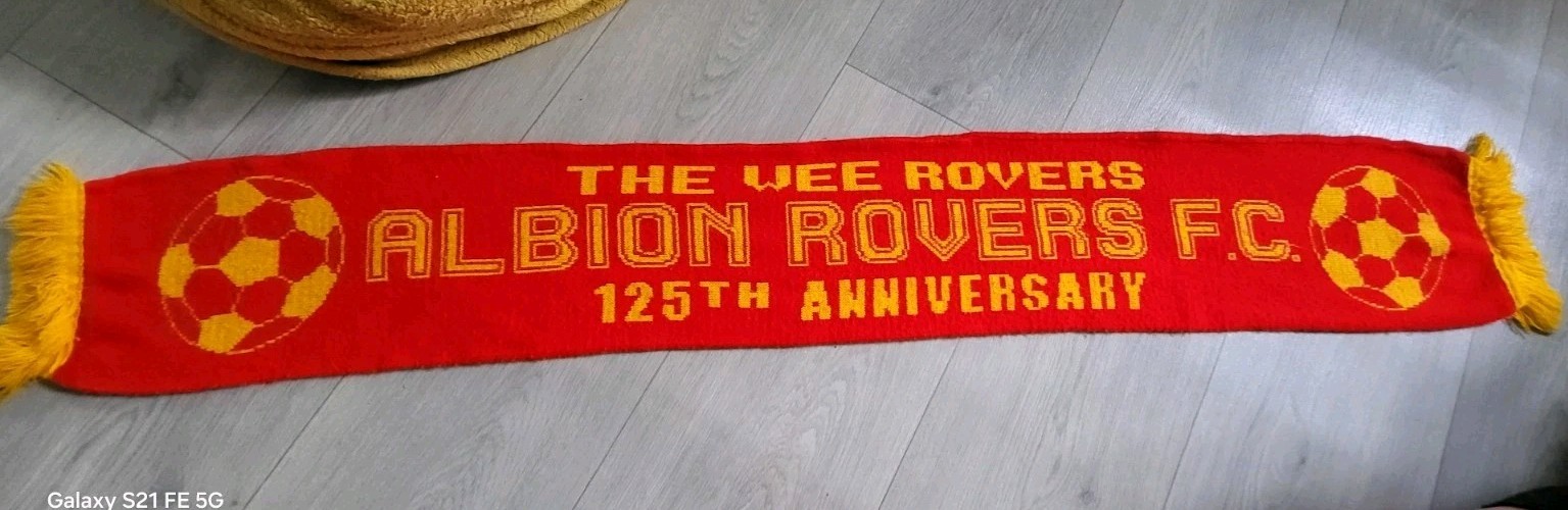 ALBION ROVERS 125th Anniversary FOOTBALL SCARF for sale on Ebay