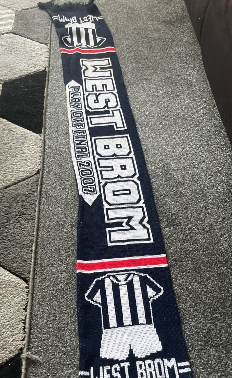 West Bromwich Albion Football Scarf Play Off Final 2007  for sale on Ebay