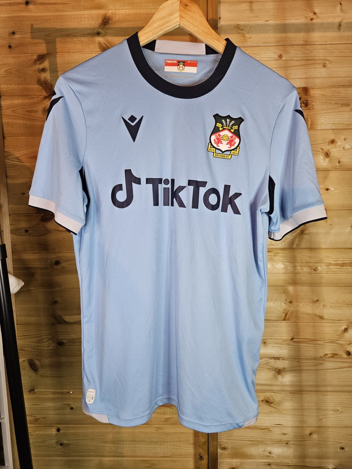 Rare Original Wrexham 2022/2023 Away Shirt MEDIUM MACRON VGC for sale on Ebay