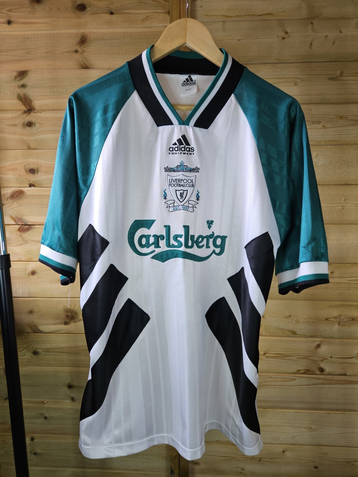 Rare Original Liverpool 1993/1995 Away Shirt LARGE ADIDAS VGC for sale on Ebay