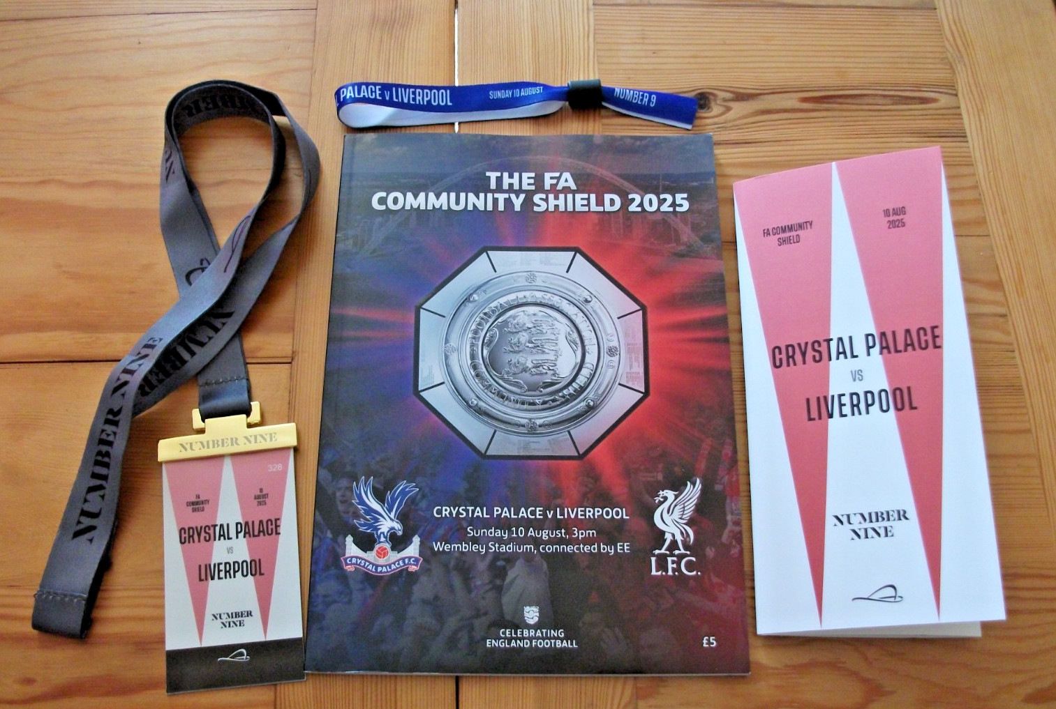 COMMUNITY SHIELD 2025 LIVERPOOL v CRYSTAL PALACE WEMBLEY  PROGRAMME etc for sale on Ebay