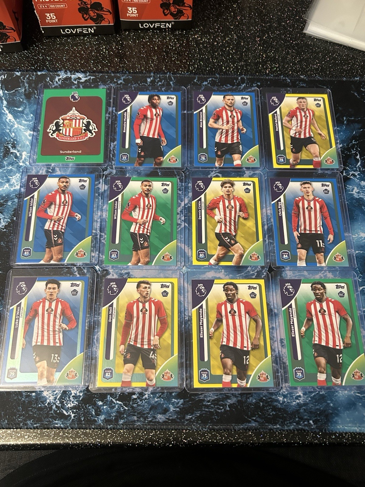 Topps 2026 Sunderland Rookies Short Print  Parallels 12 Cards 11 Rookies for sale on Ebay