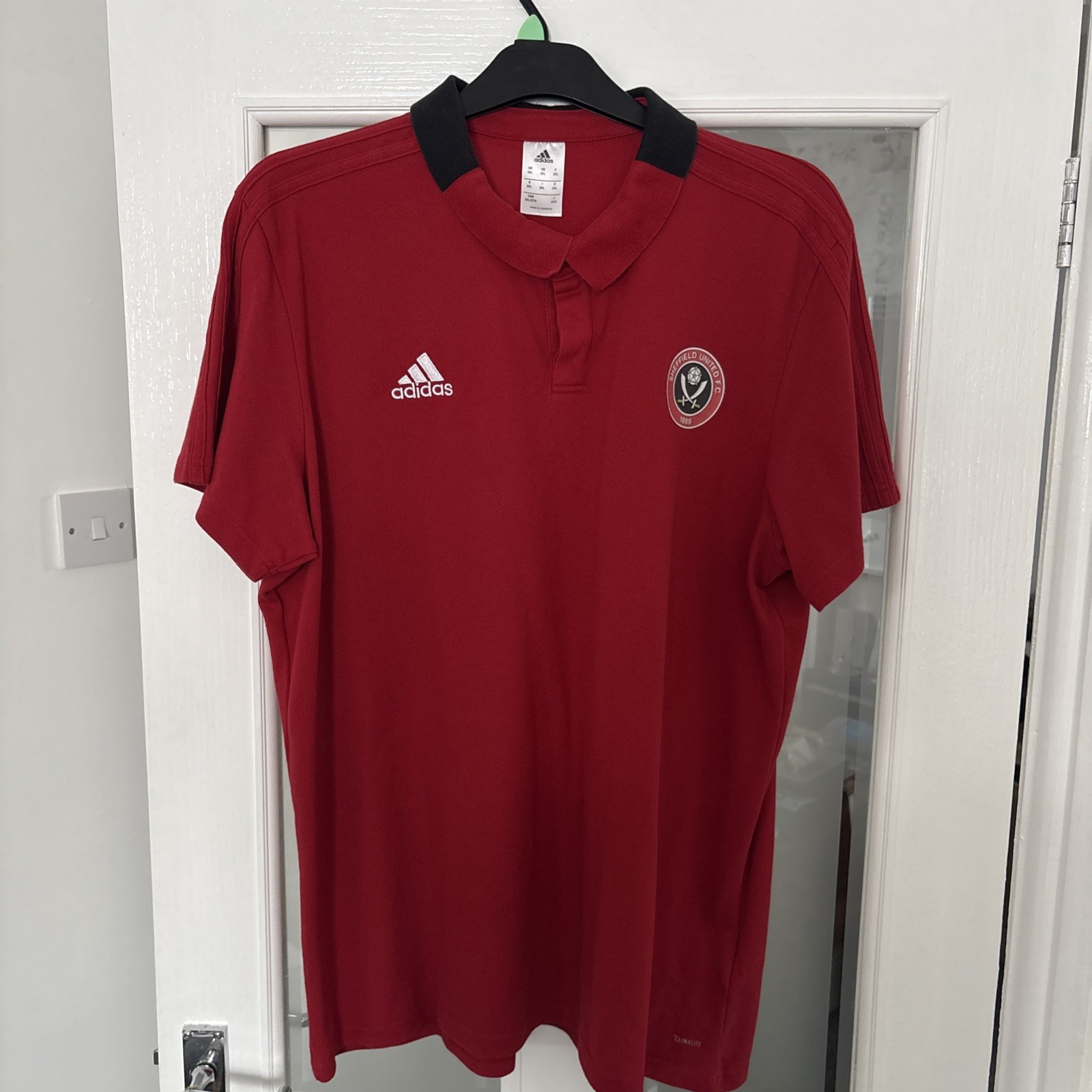 SHEFFIELD UNITED TRAINING 2018 - 2019 FOOTBALL SOCCER POLO ADIDAS 2XXL  for sale on Ebay