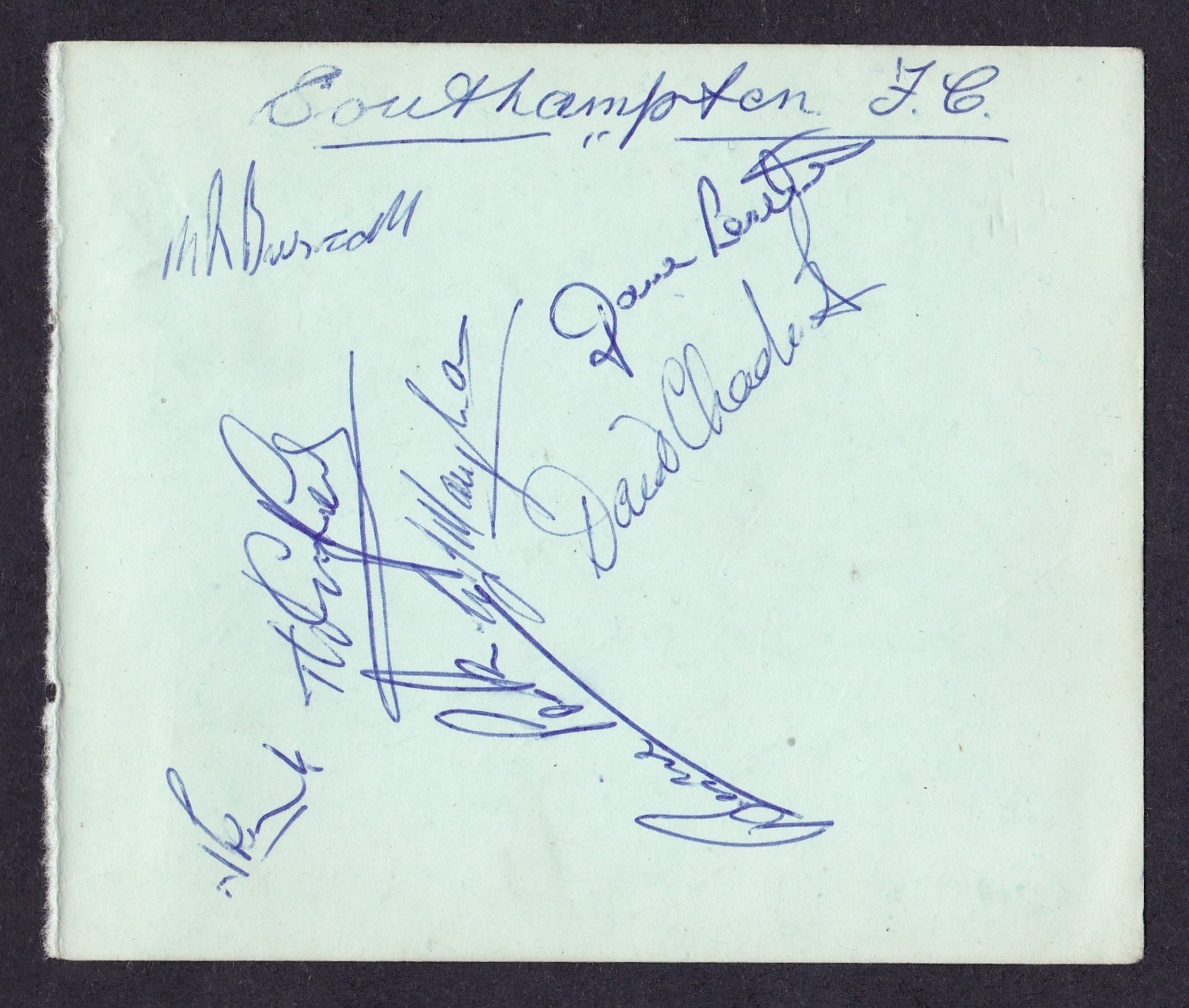 SOUTHAMPTON x 7 / HAPOEL PETACH TIKVA Israel x 16 1960/1961 Autographed Page for sale on Ebay