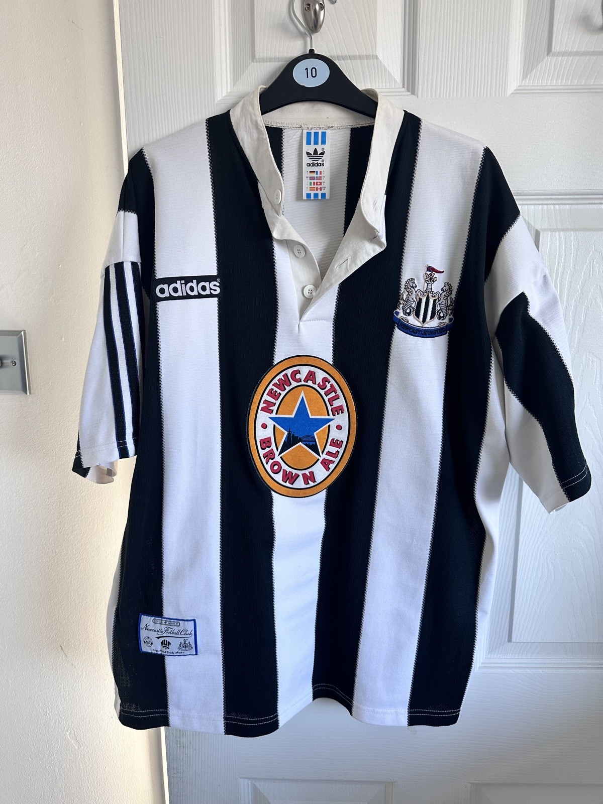 Newcastle Shirt 95/96 Home Men’s Large Newcastle United • NUFC Adidas for sale on Ebay