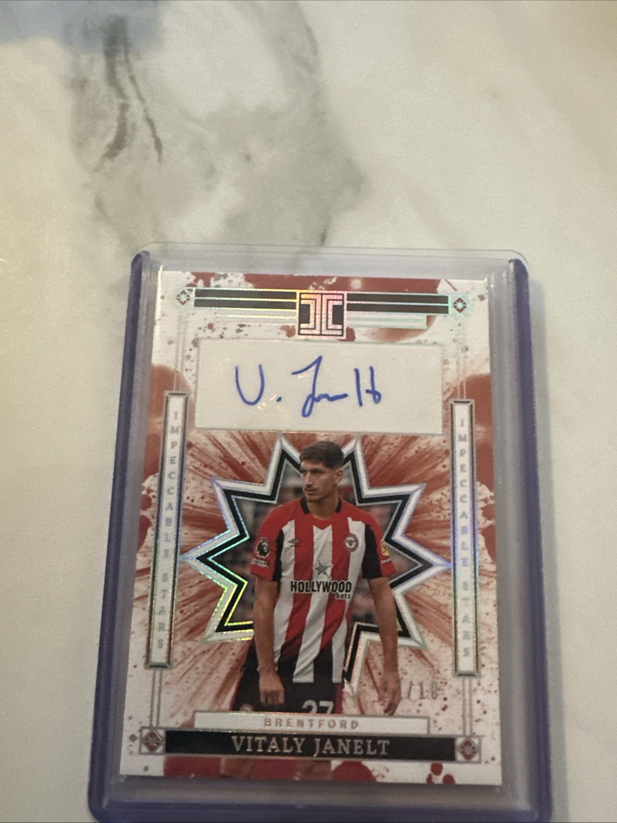 Vitaly Janet Auto /10 Impeccable 24-25 Brentford  for sale on Ebay