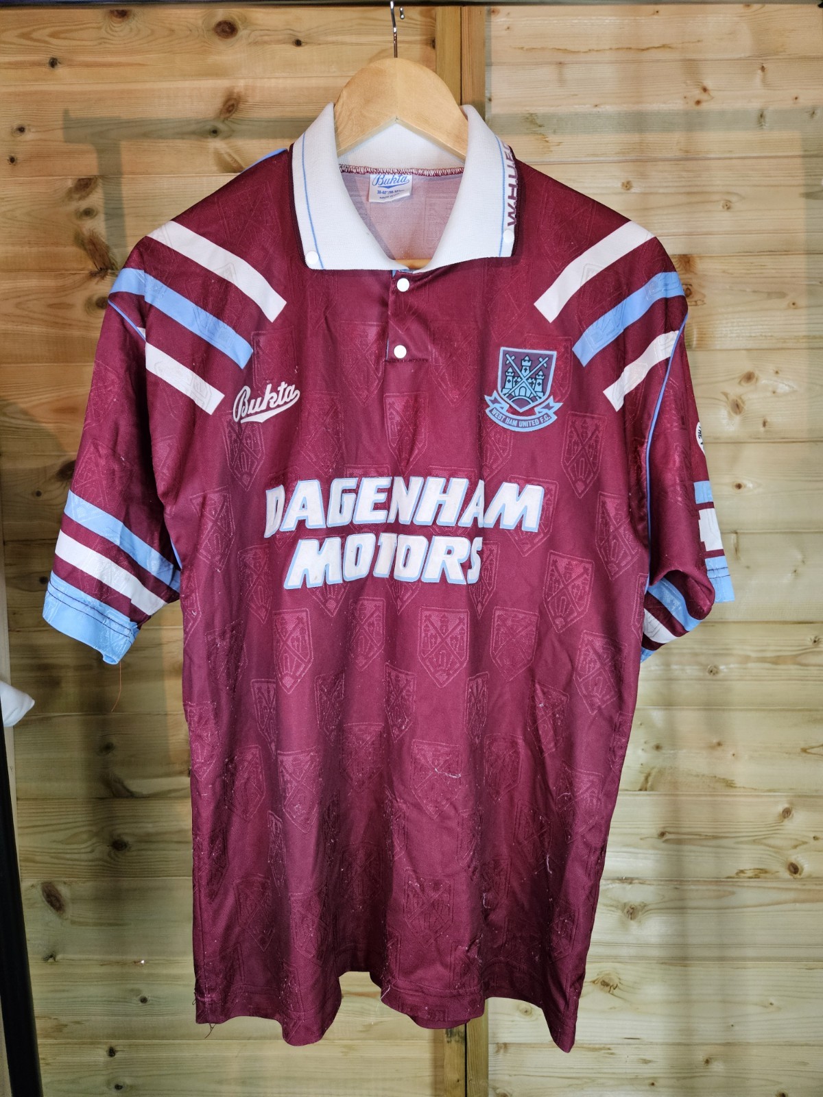 Rare Original West Ham United 1992/1993 Home Shirt MEDIUM BUKTA for sale on Ebay
