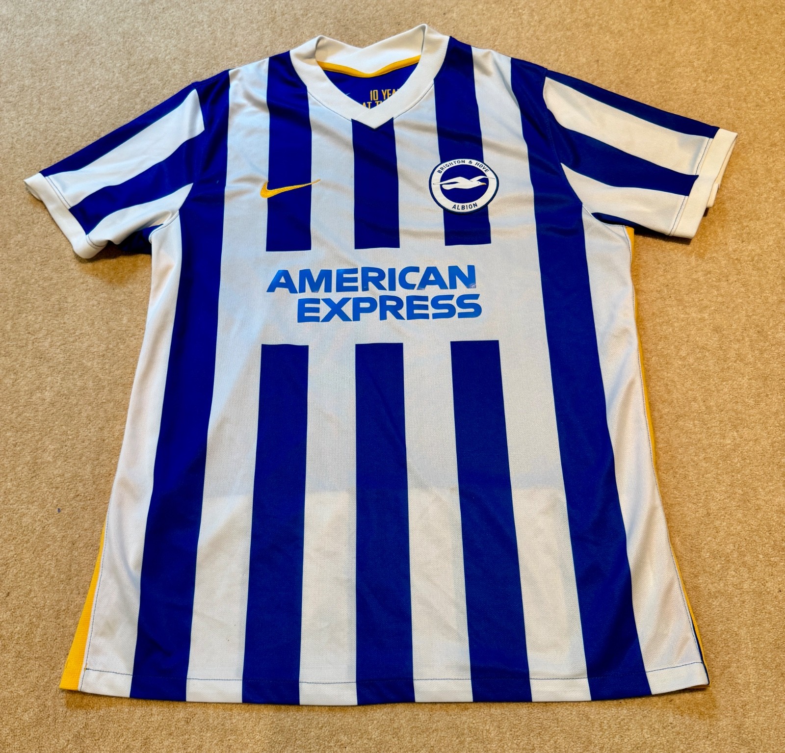Brighton Hove Albion football shirt 2021 top Nike soccer jersey for sale on Ebay