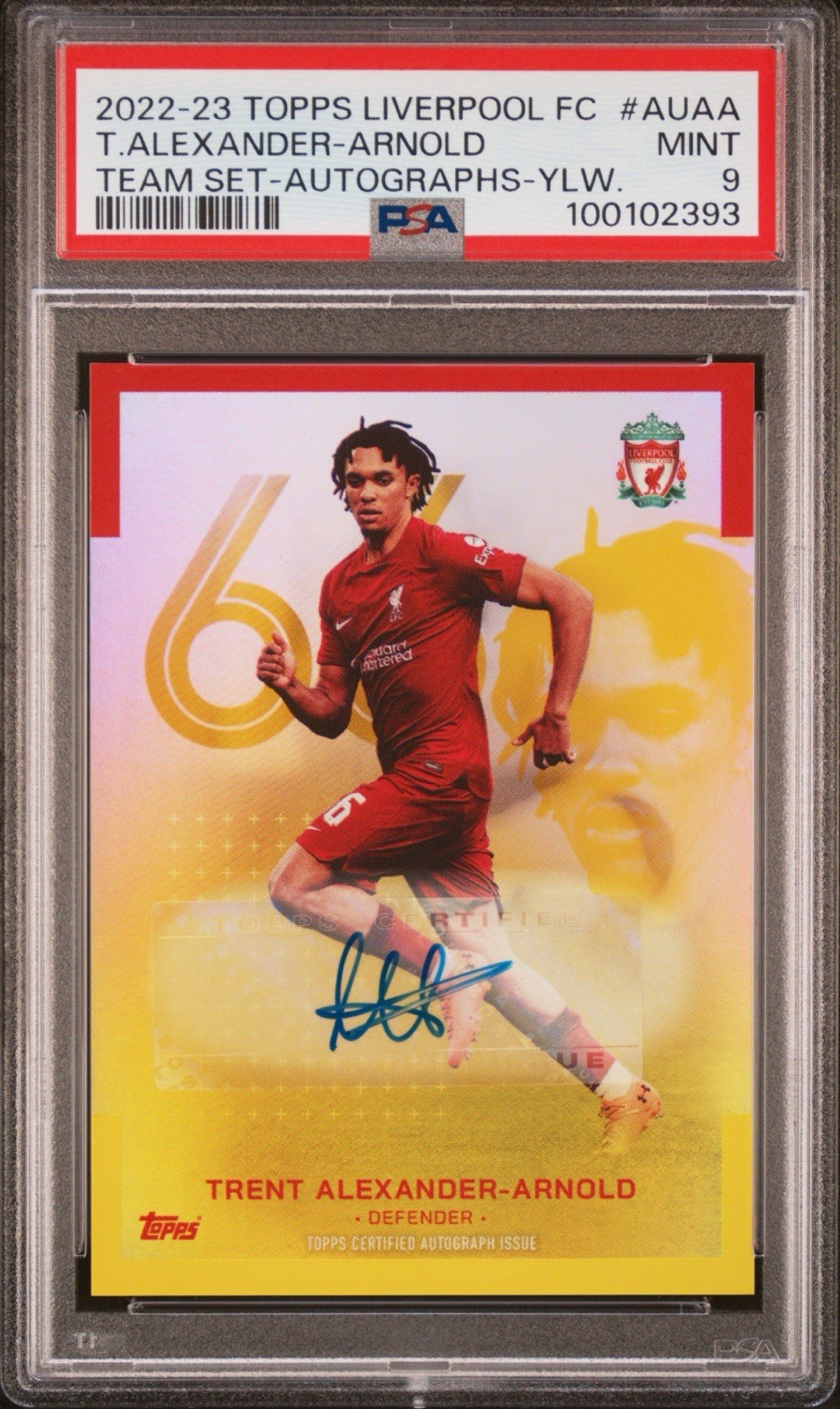 2022 TOPPS LIVERPOOL FC TEAM SET AUTOGRAPHS #AUAA TRENT ALEXANDER-ARNOLD  #/50 for sale on Ebay
