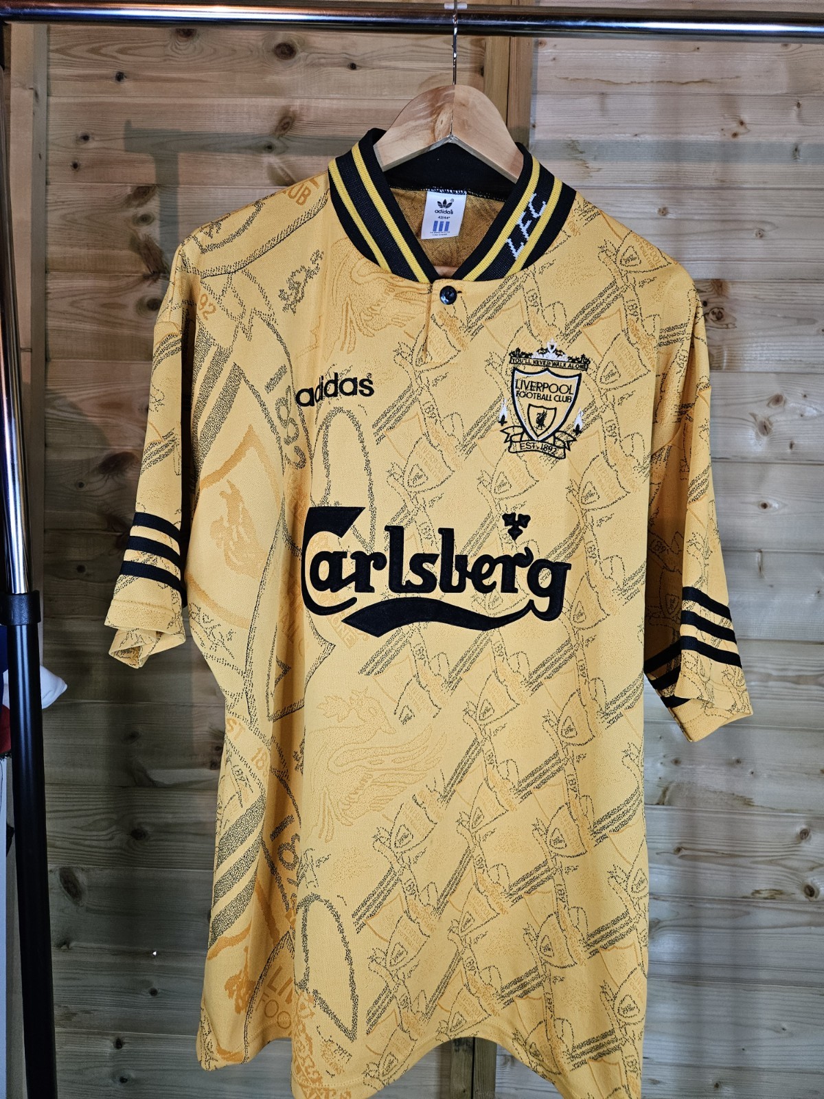 Rare Original Liverpool 1993/1996 Third Shirt LARGE ADIDAS VGC for sale on Ebay