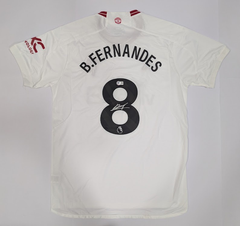 BRUNO FERNANDES Back Signed Manchester United Jersey Authenticated by Beckett for sale on Ebay