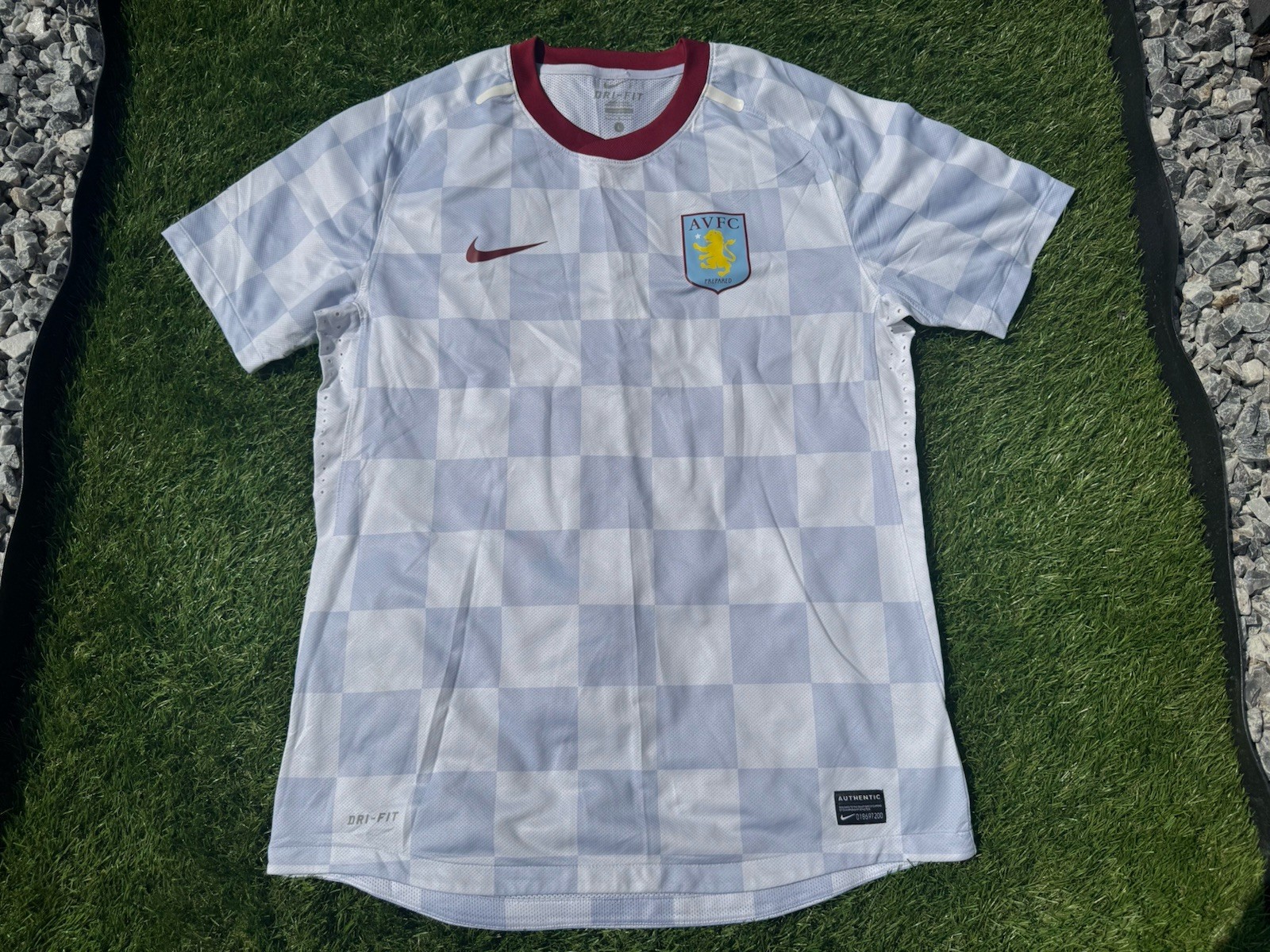 Aston Villa 2011-12 Player Issue Away Football Shirt Size Large Nike Dri-Fit VGC for sale on Ebay