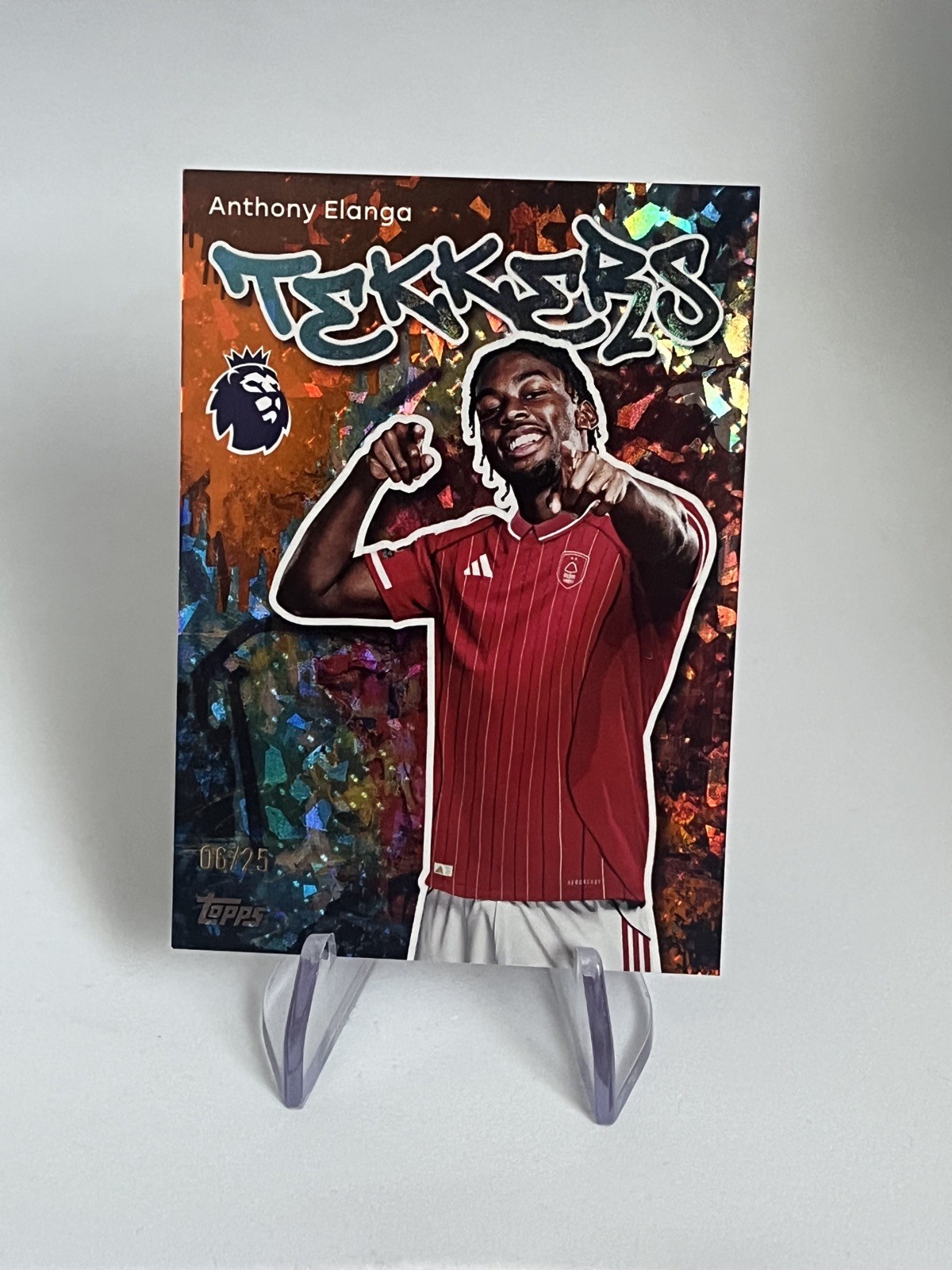 Topps Premier League 25/26 Anthony Elanga Nottingham Forest Tekkers /25 numbered for sale on Ebay