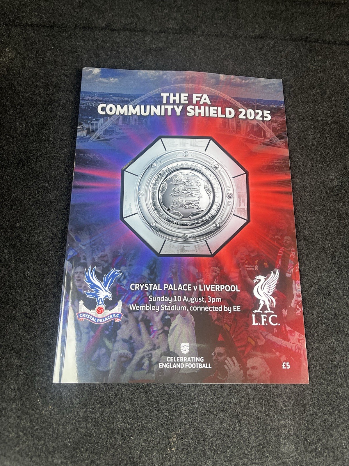 FA COMMUNITY SHIELD 2025 Crystal Palace v Liverpool  - Official match programme for sale on Ebay