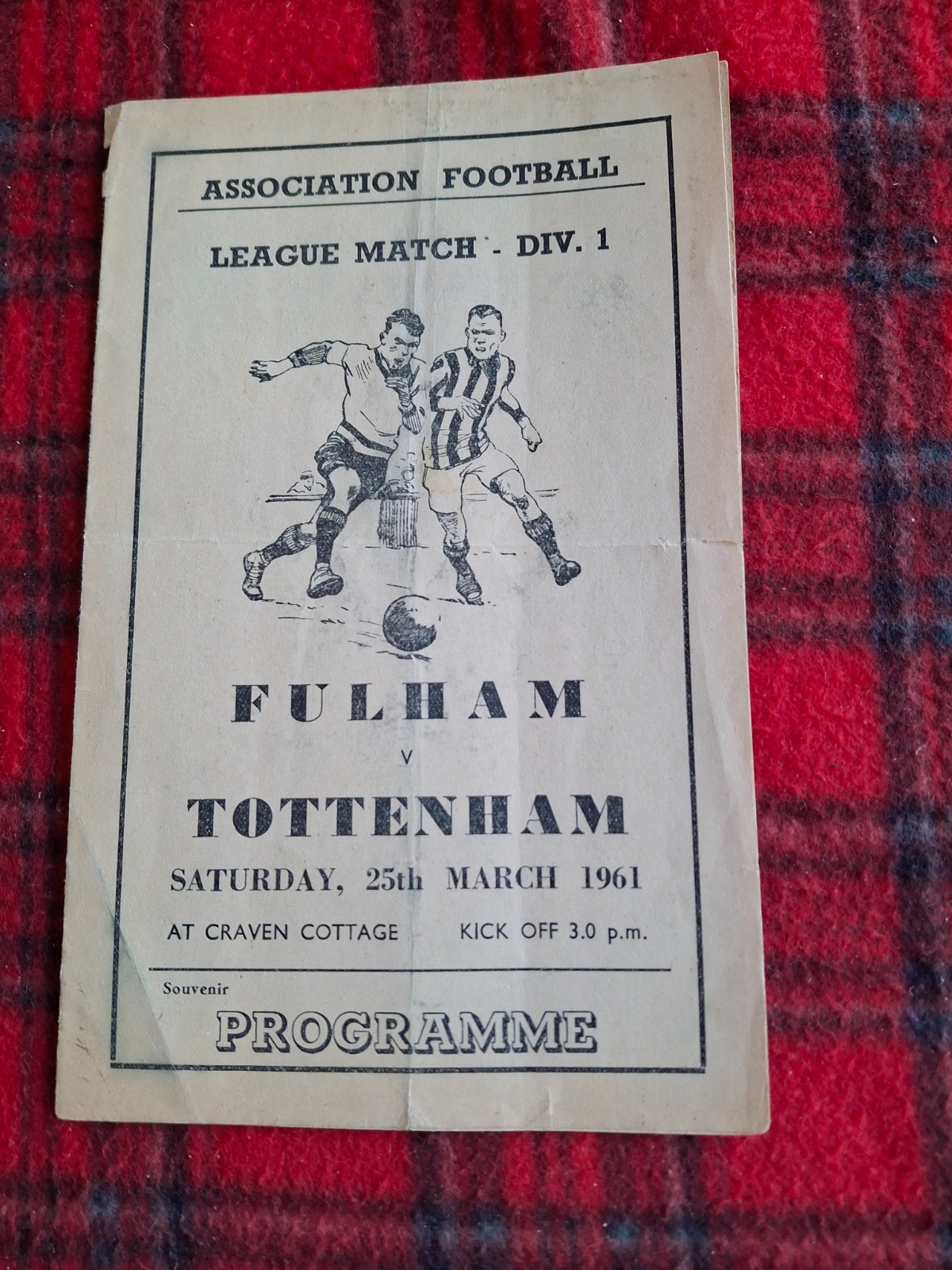 PIRATE FULHAM V TOTTENHAM 1960-61 DOUBLE SEASON for sale on Ebay