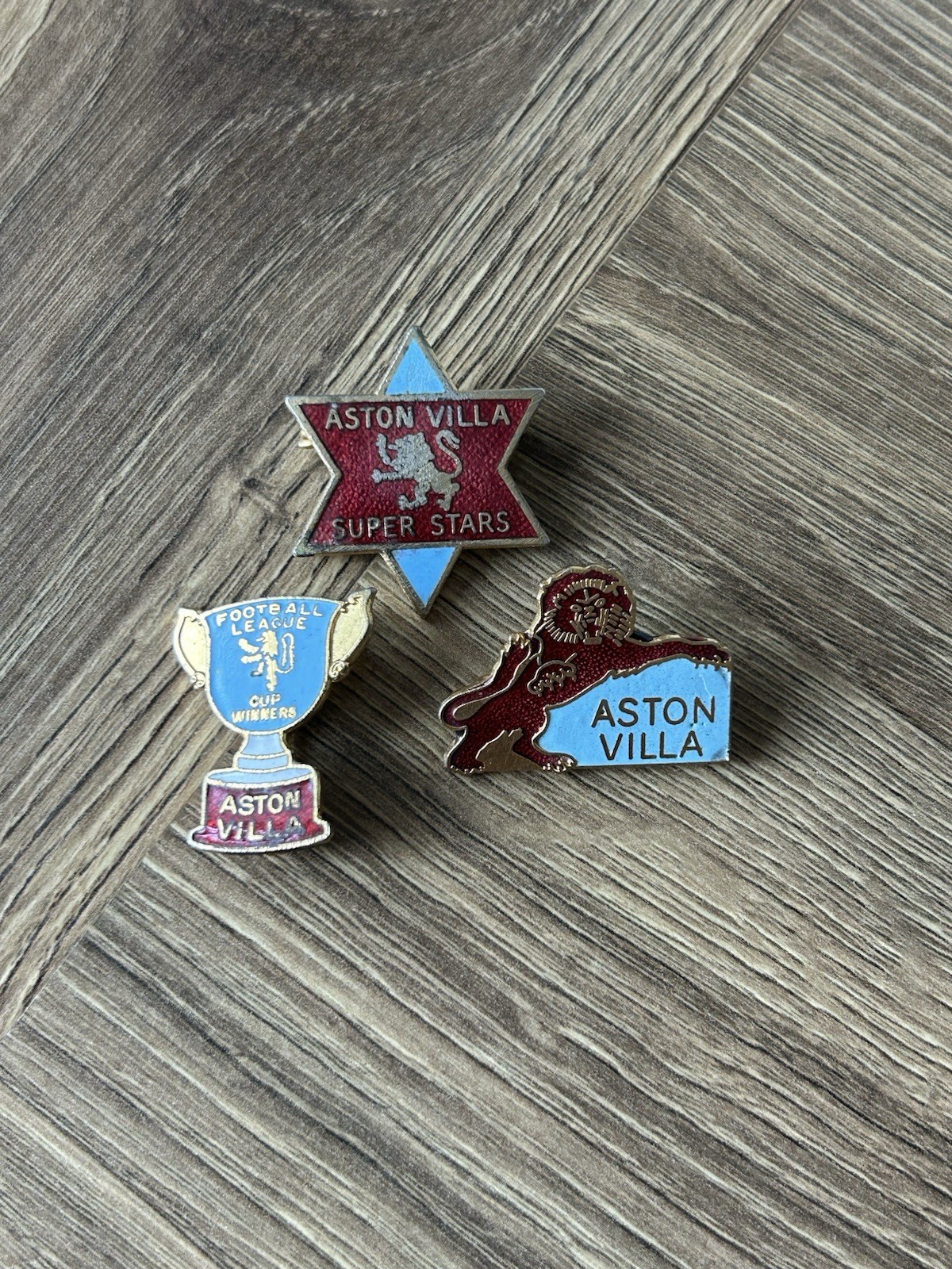 Vintage Aston Villa Coffer Badges X 3 for sale on Ebay
