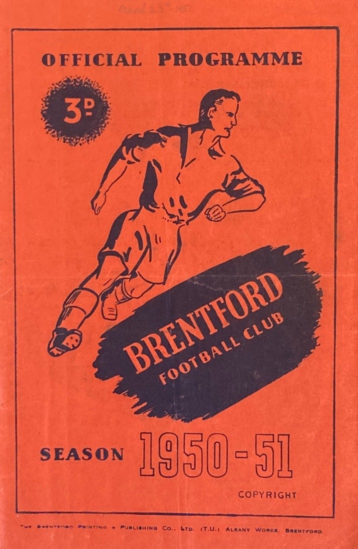 Brentford v Sheffield United Div 2 1950/51 for sale on Ebay