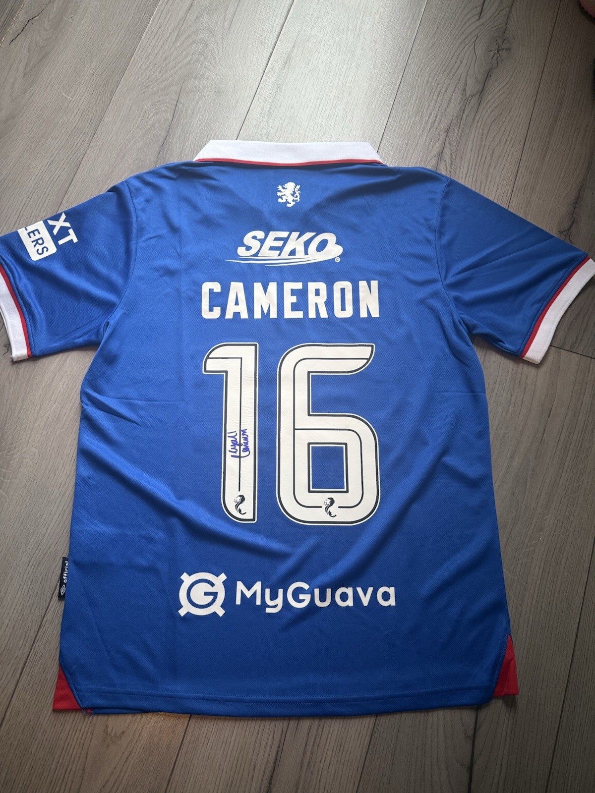 Lyall Cameron Signed Rangers Fc Football Shirt With COA for sale on Ebay