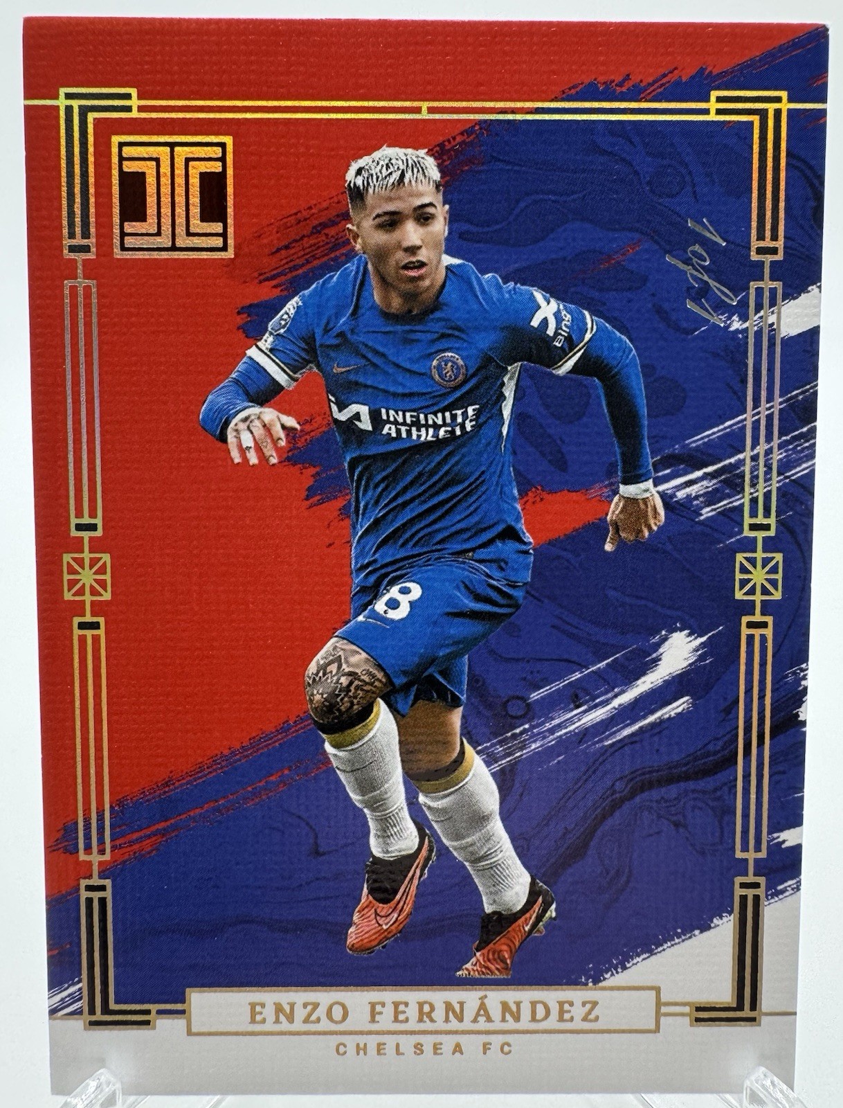 ENZO FERNANDEZ 1/1! Panini Impeccable Chelsea Argentina Premier League 2023-2024 for sale on Ebay