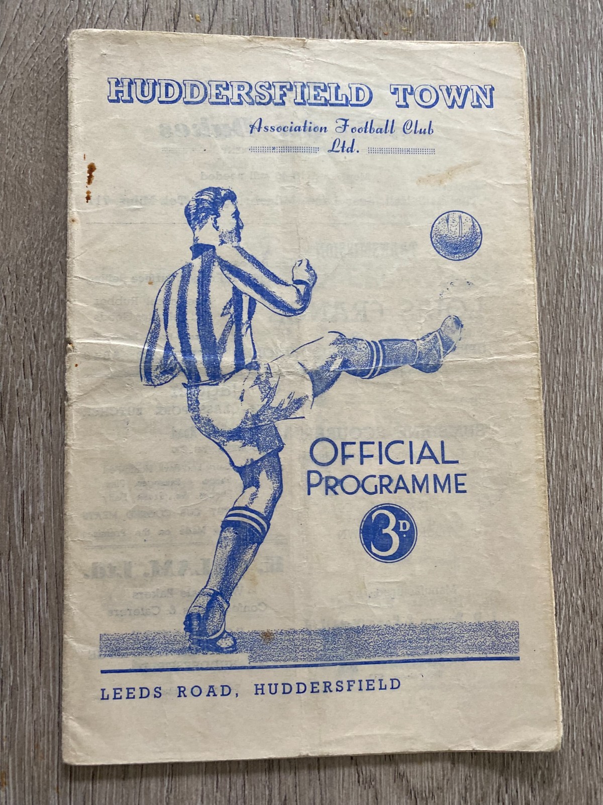 Huddersfield  V Middlesbrough 1951/2 for sale on Ebay