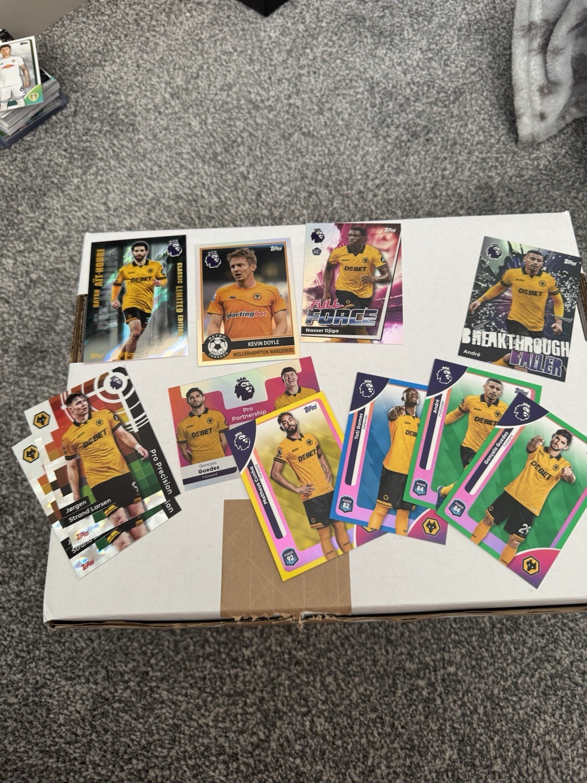 Topps Premier League 2025/26 Wolves 23 Insert And Base Card Bundle for sale on Ebay