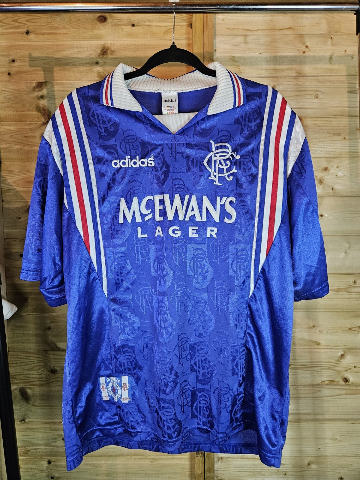 Rare Original Rangers 1996/1997 Home Shirt LARGE ADIDAS VGC for sale on Ebay