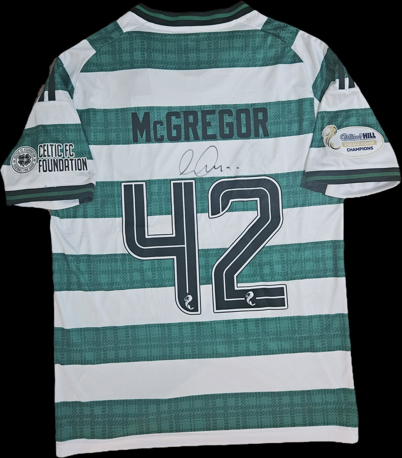 Callum McGregor Hand Signed Celtic 2025/26 Home Shirt Autograph COA & PROOF for sale on Ebay