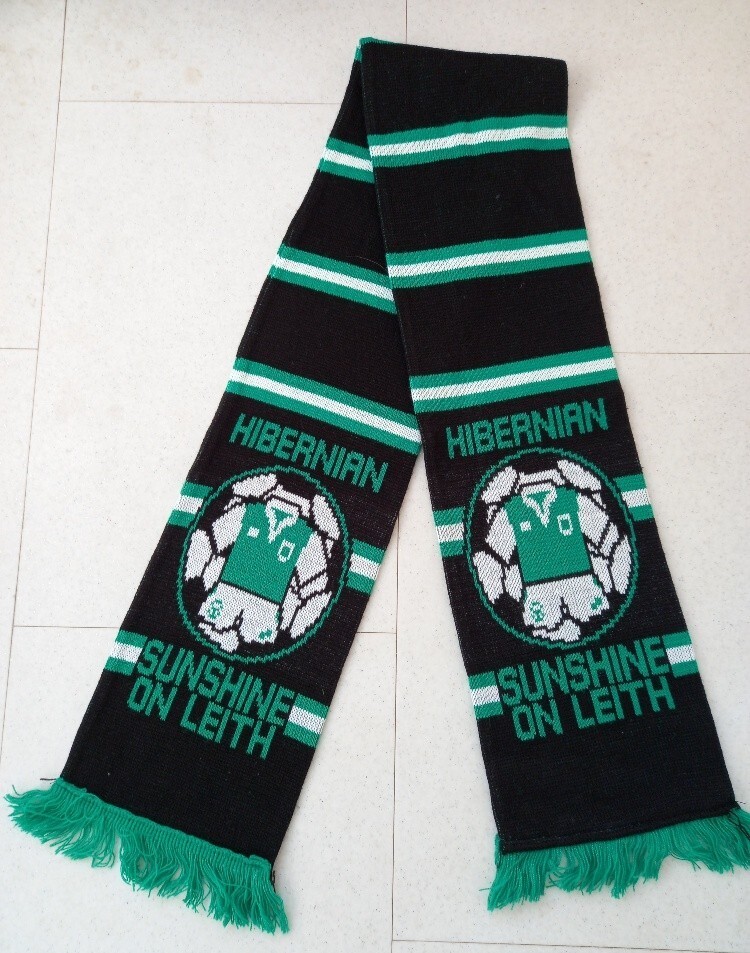 HIBERNIAN FOOTBALL CLUB SCARF - SUNSHINE ON LEITH for sale on Ebay