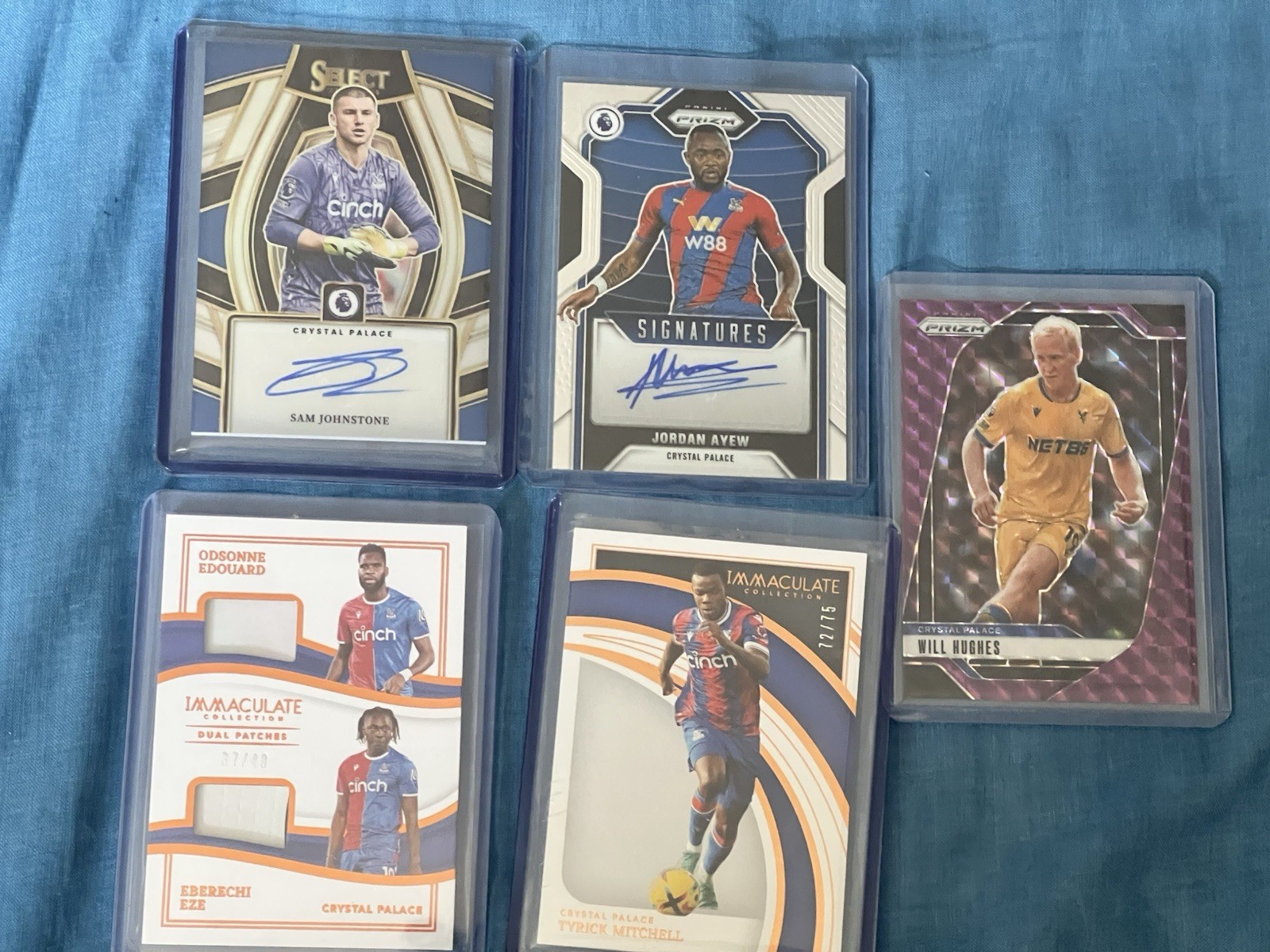 Crystal Palace Auto- patch- Numbered Bundle- Edouard- Eze- /49 Mitchell/75 Ayew for sale on Ebay