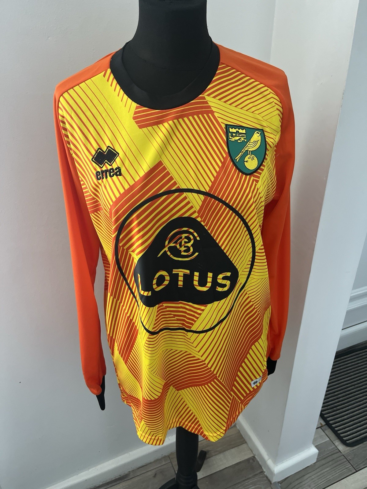 Norwich City Errea L/S  Football Shirt Size L No 67 Blair for sale on Ebay