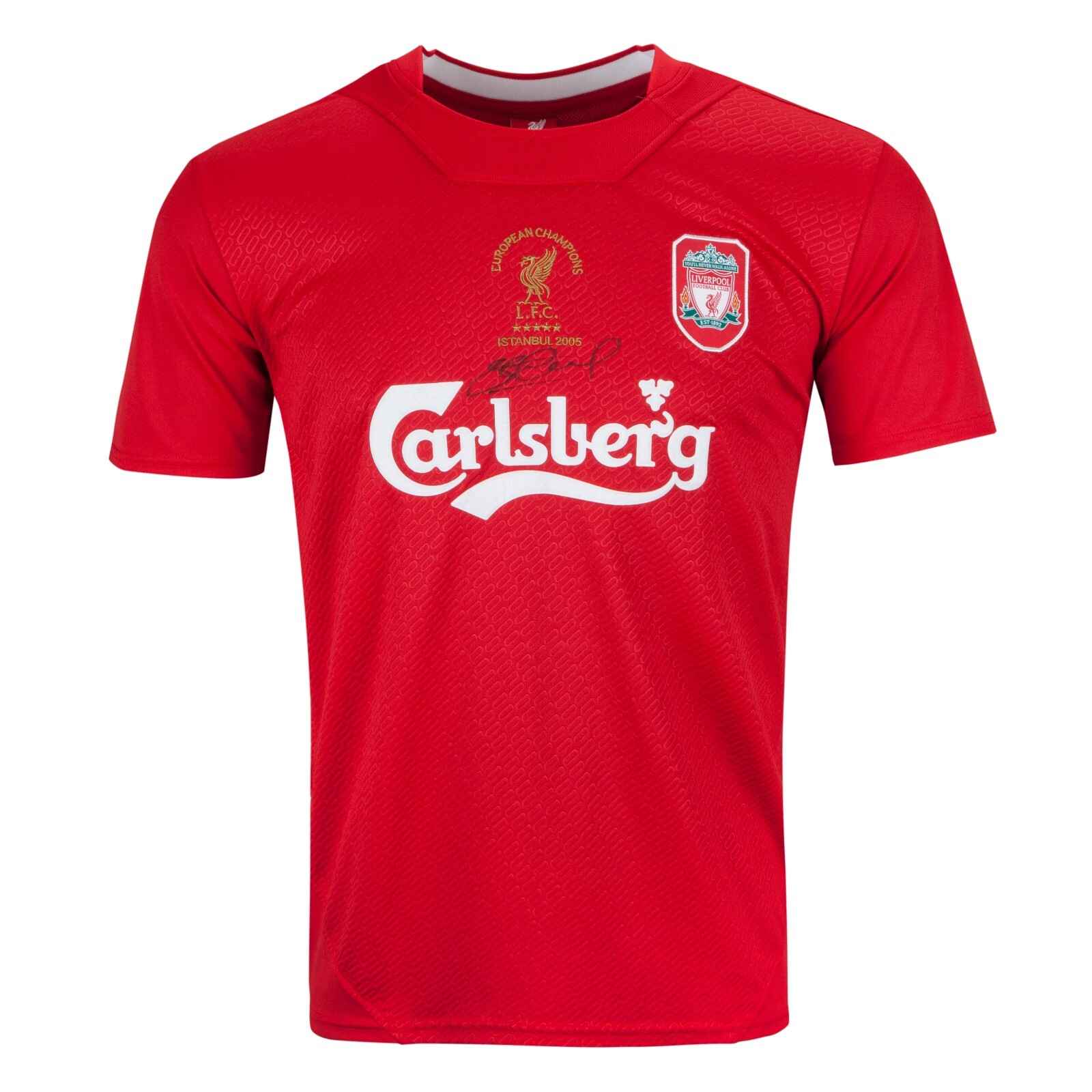 Steven Gerrard Signed Liverpool Istanbul Shirt Liverpool Autograph COA for sale on Ebay