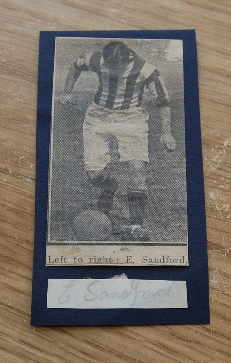 Teddy Sandford West Bromwich Albion 30/40,s Hand Signed Autograph Sheffield U for sale on Ebay