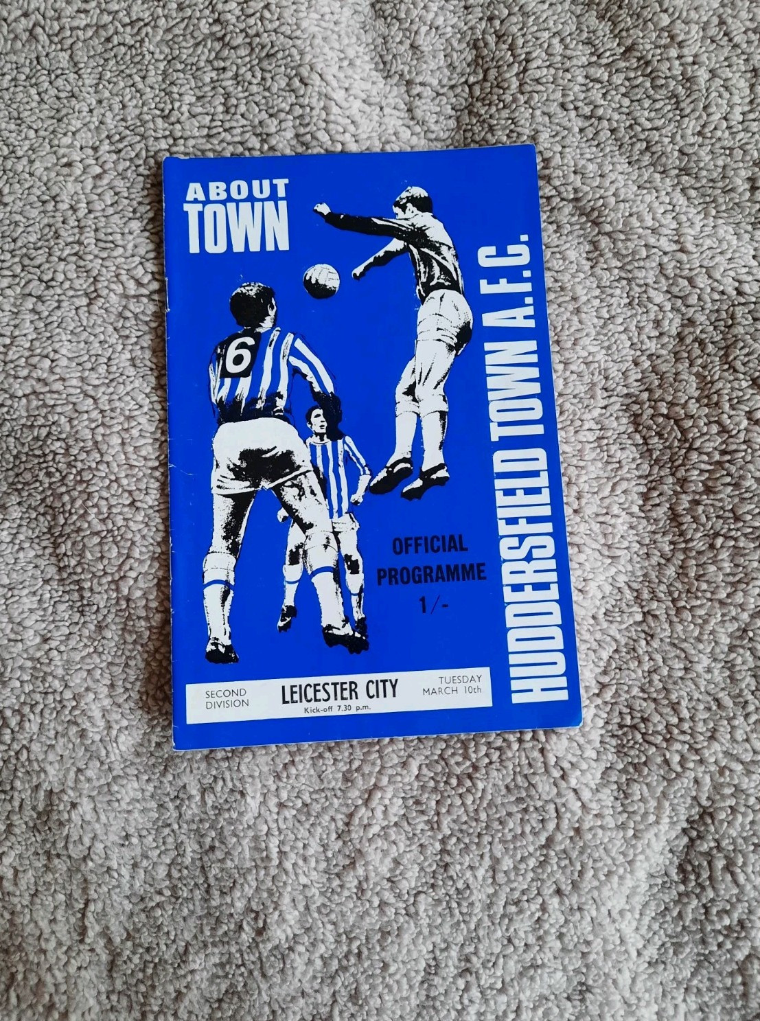 Huddersfield Town V Leicester City 10/03/1970 Division Two Football Programme for sale on Ebay