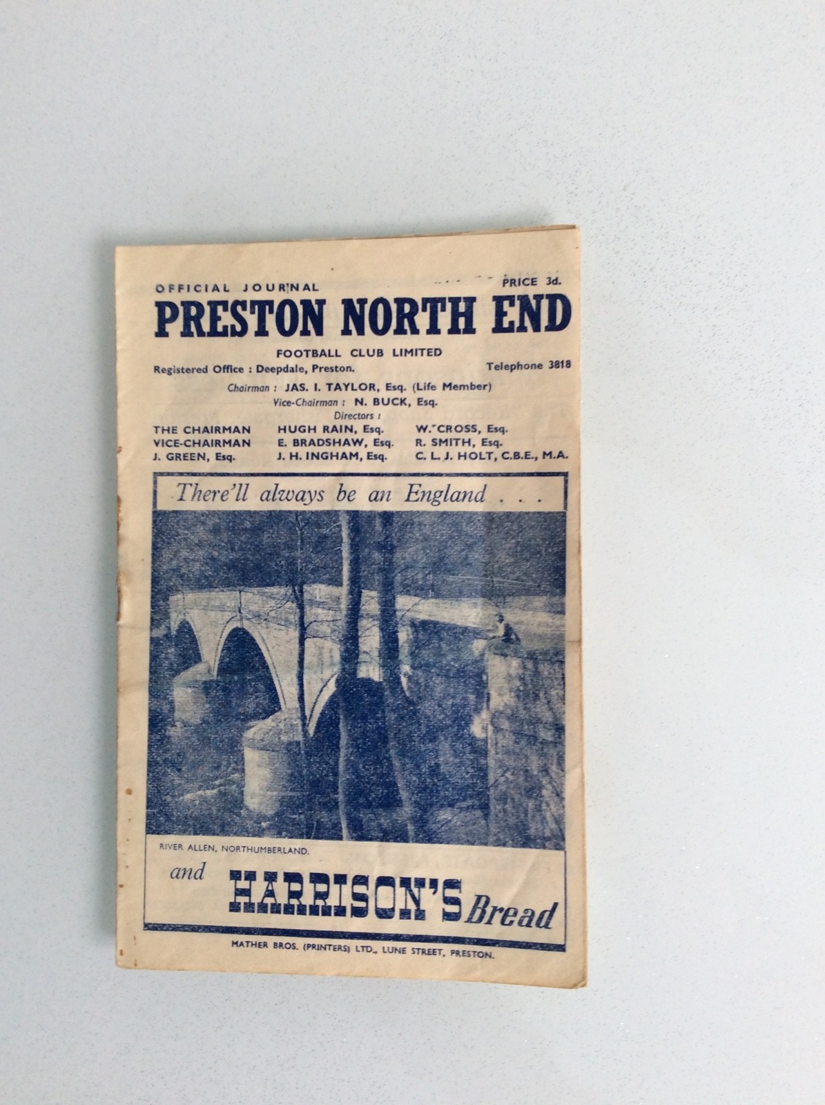 PRESTON NORTH END V SHEFFIELD UNITED 02.04.1949 for sale on Ebay