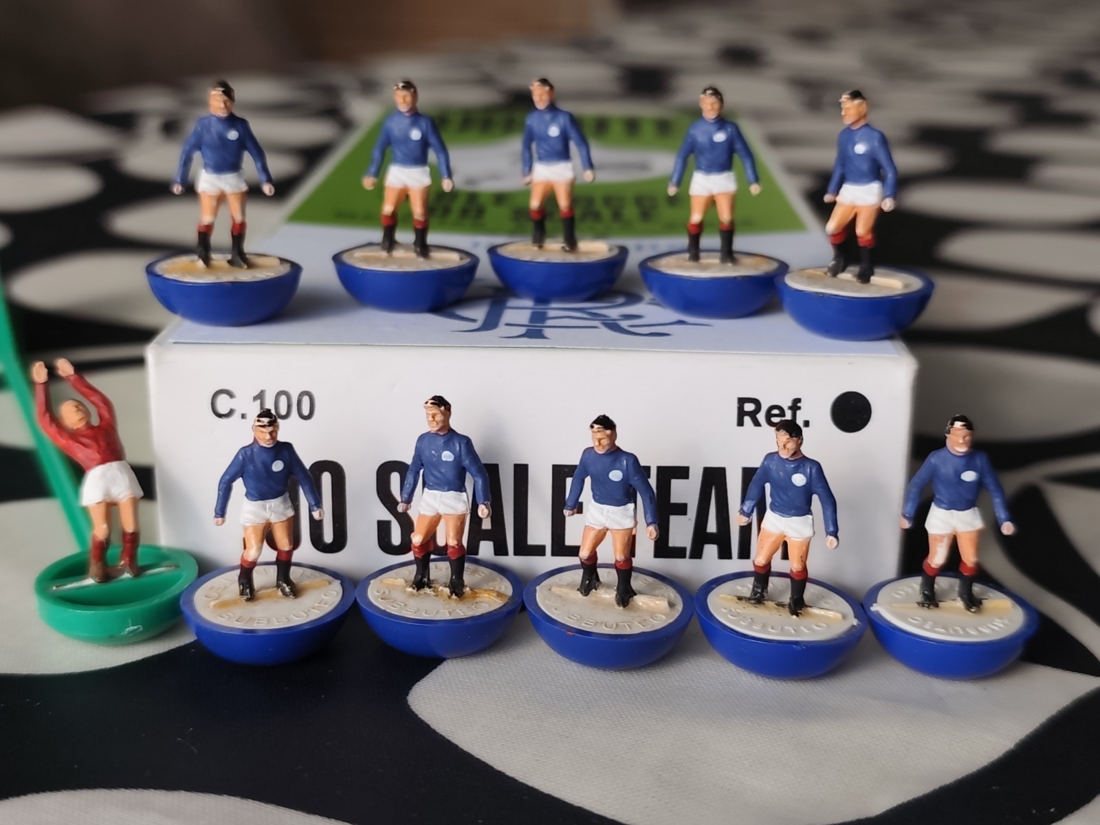 Subbuteo HW Team.  Glasgow Rangers for sale on Ebay