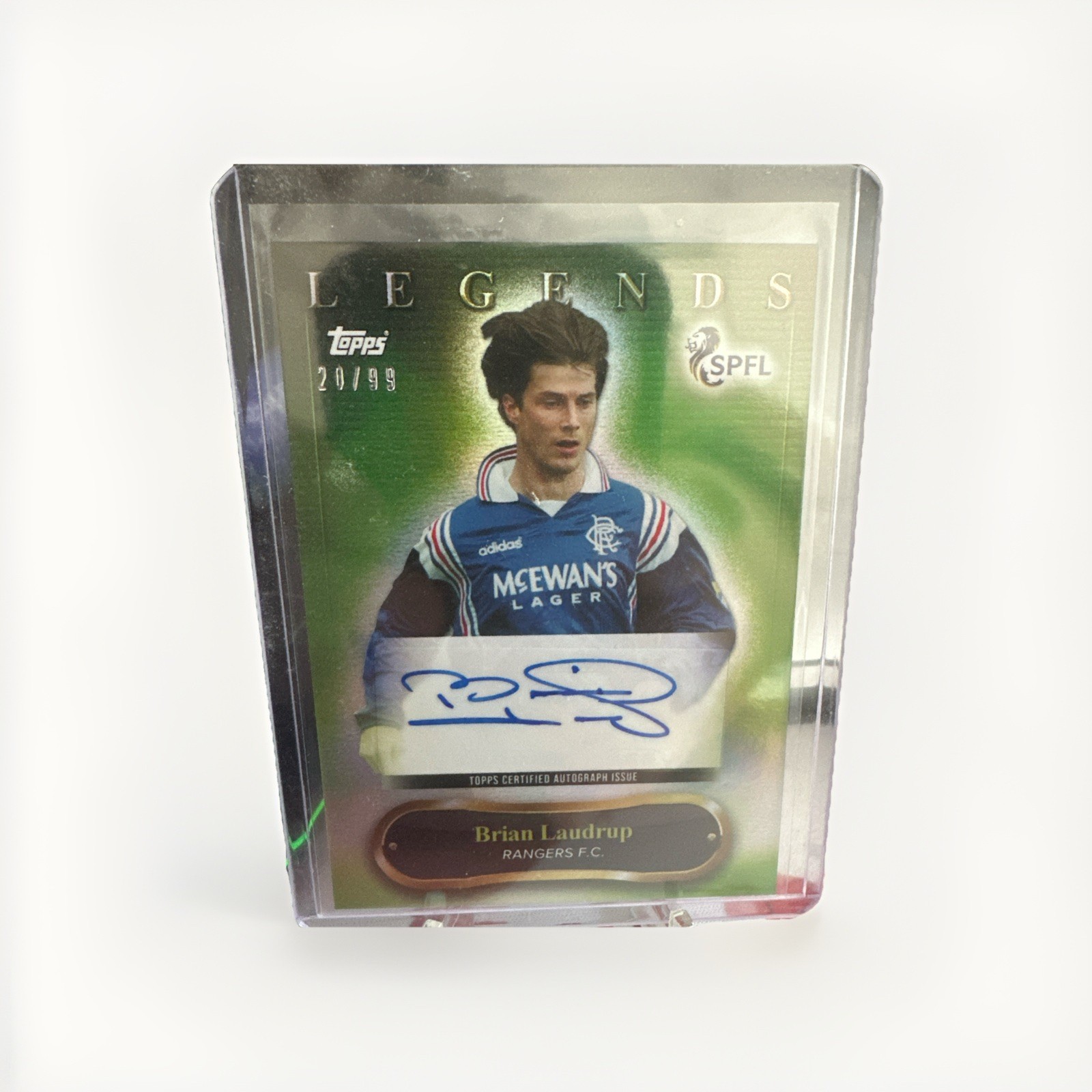 Brian Laudrup Rangers Fc Auto /99 Legends Topps SPFL 23/24 On Demand for sale on Ebay