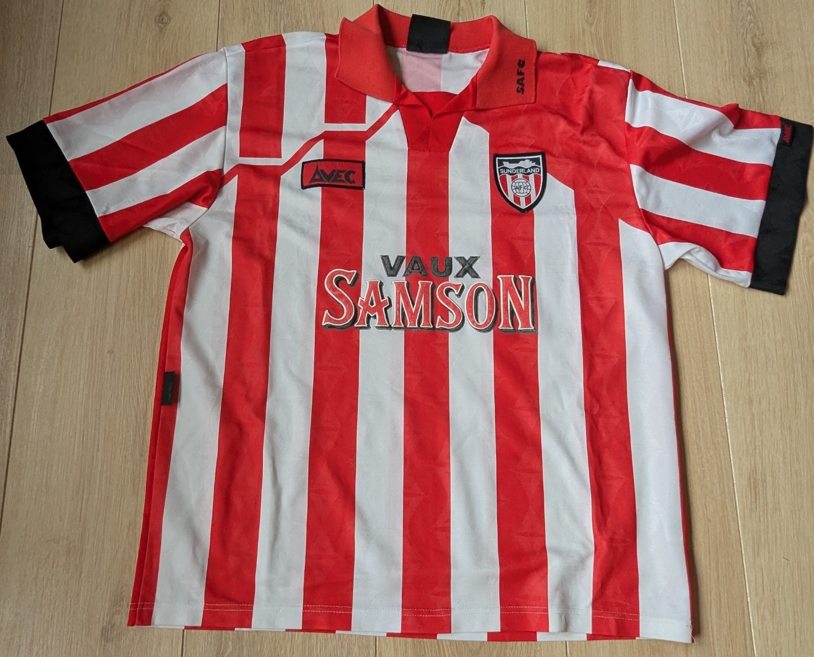 Sunderland 1994 - 1996 Avec home shirt Size Medium mens for sale on Ebay
