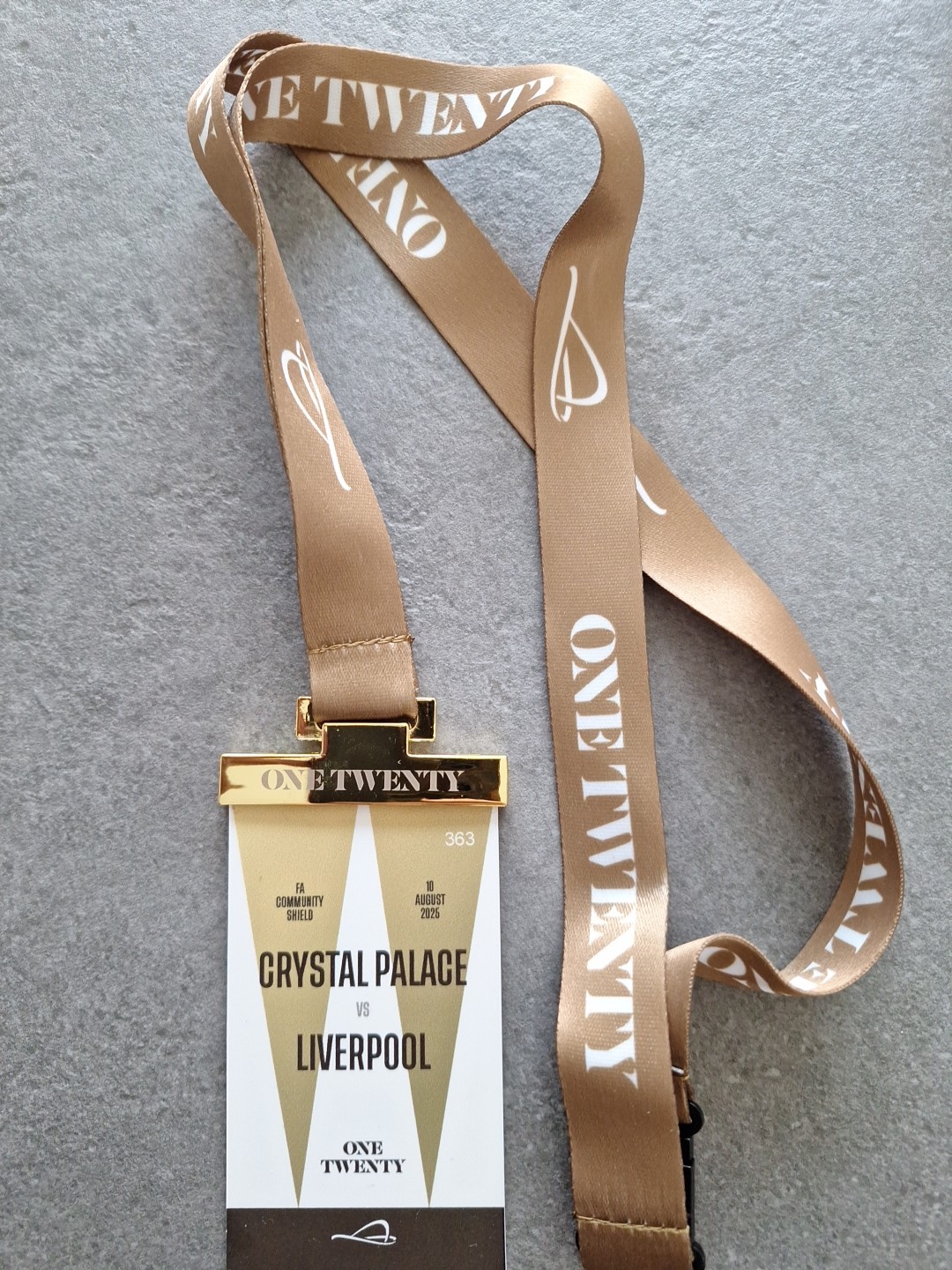 Crystal Palace Vs Liverpool Community Shield 2025 Lanyard for sale on Ebay
