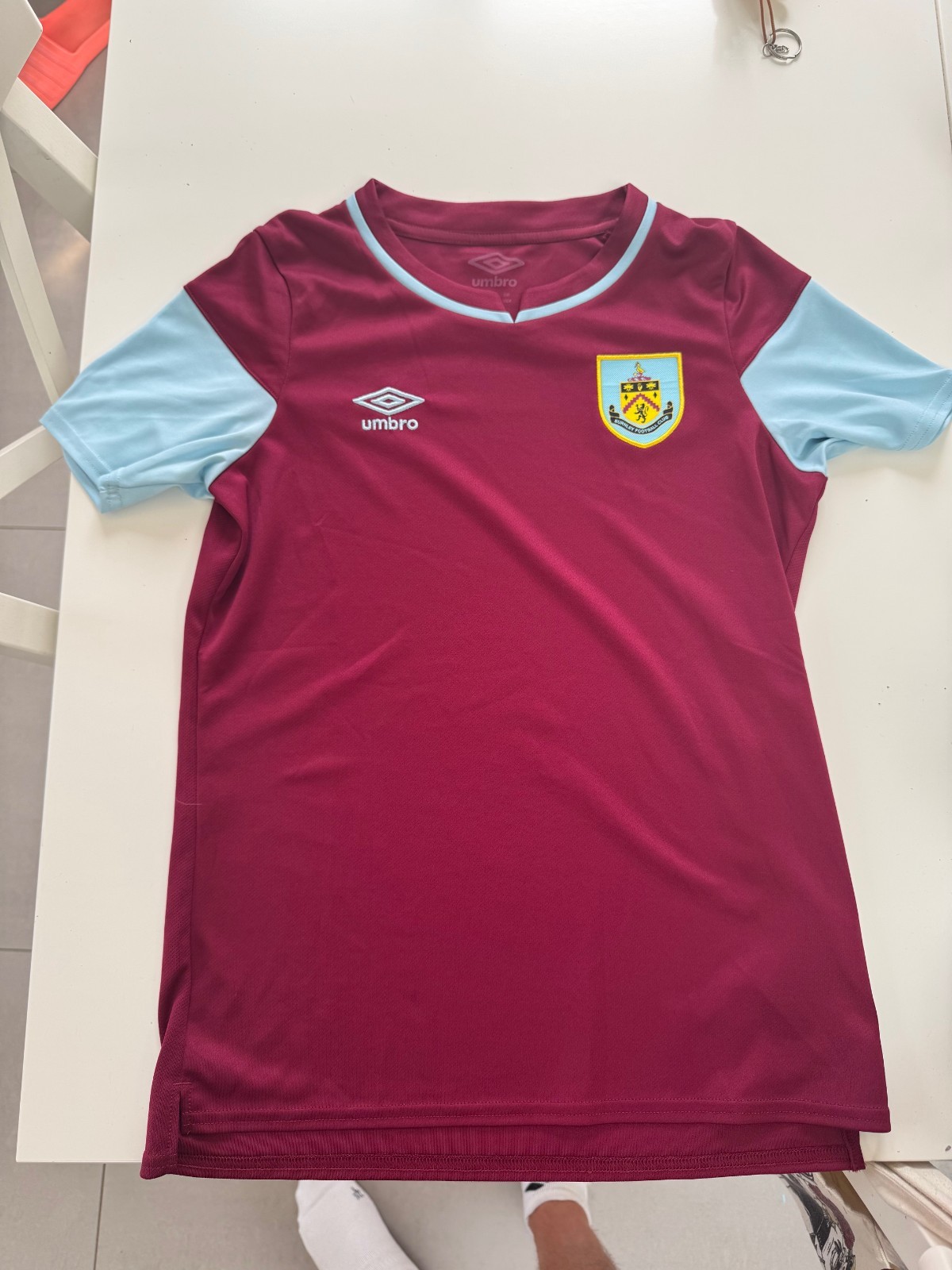 Burnley Home shirt Umbro Youth Large YL 152cm for sale on Ebay