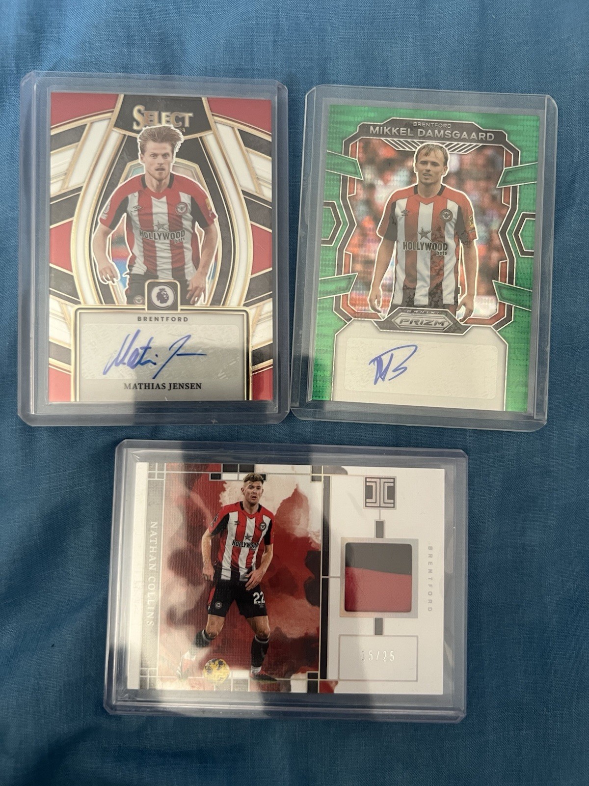 Brentford Auto And Patch Bundle- Mathias Jensen- Damsgaard- Nathan Collins /25 for sale on Ebay